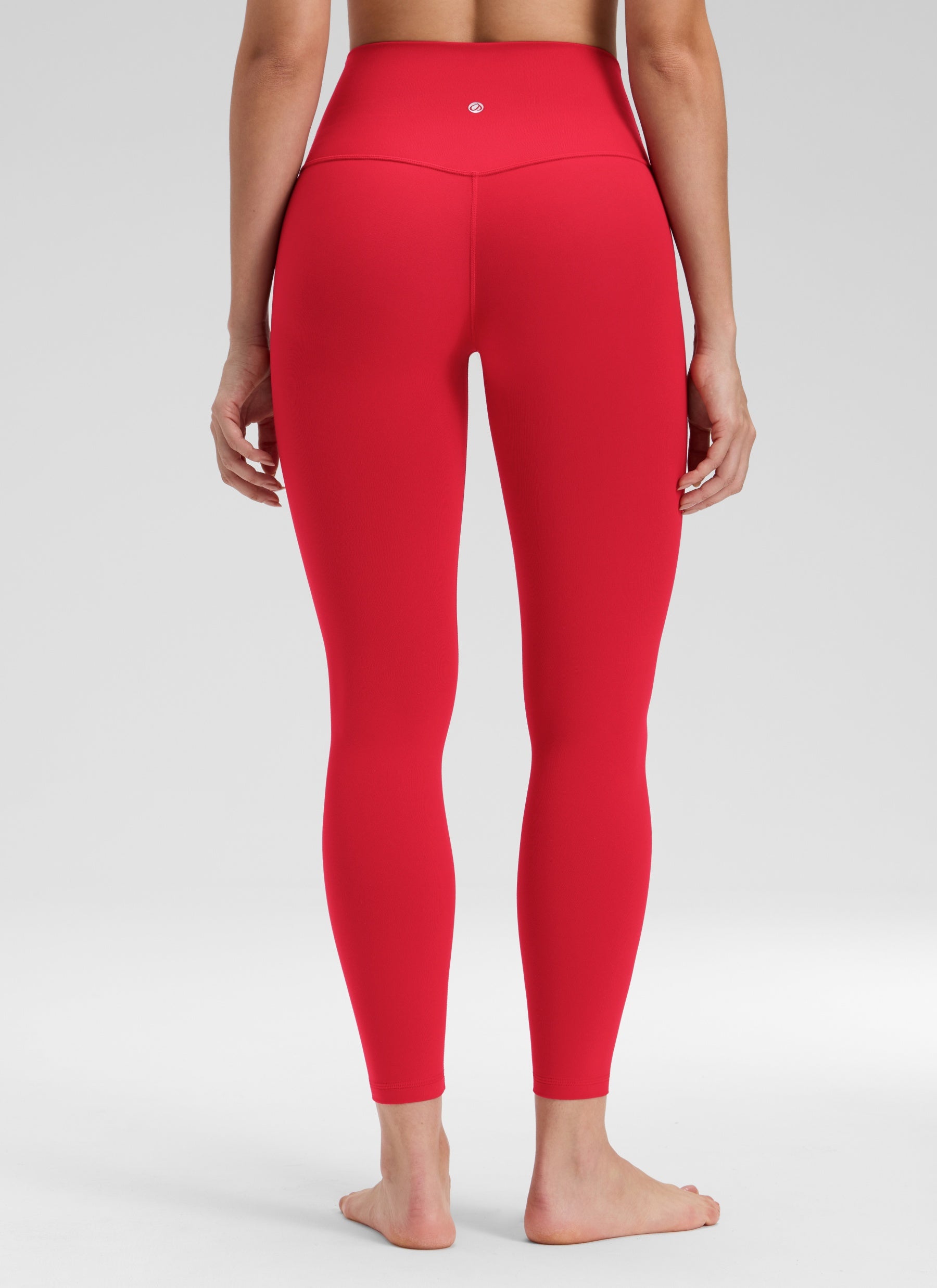 CRZ YOGA Naisten Butterluxe Joogaleggingsit Korkealla Vyötäröllä, Ilman Etusaumaa 64 cm Lipstick Red