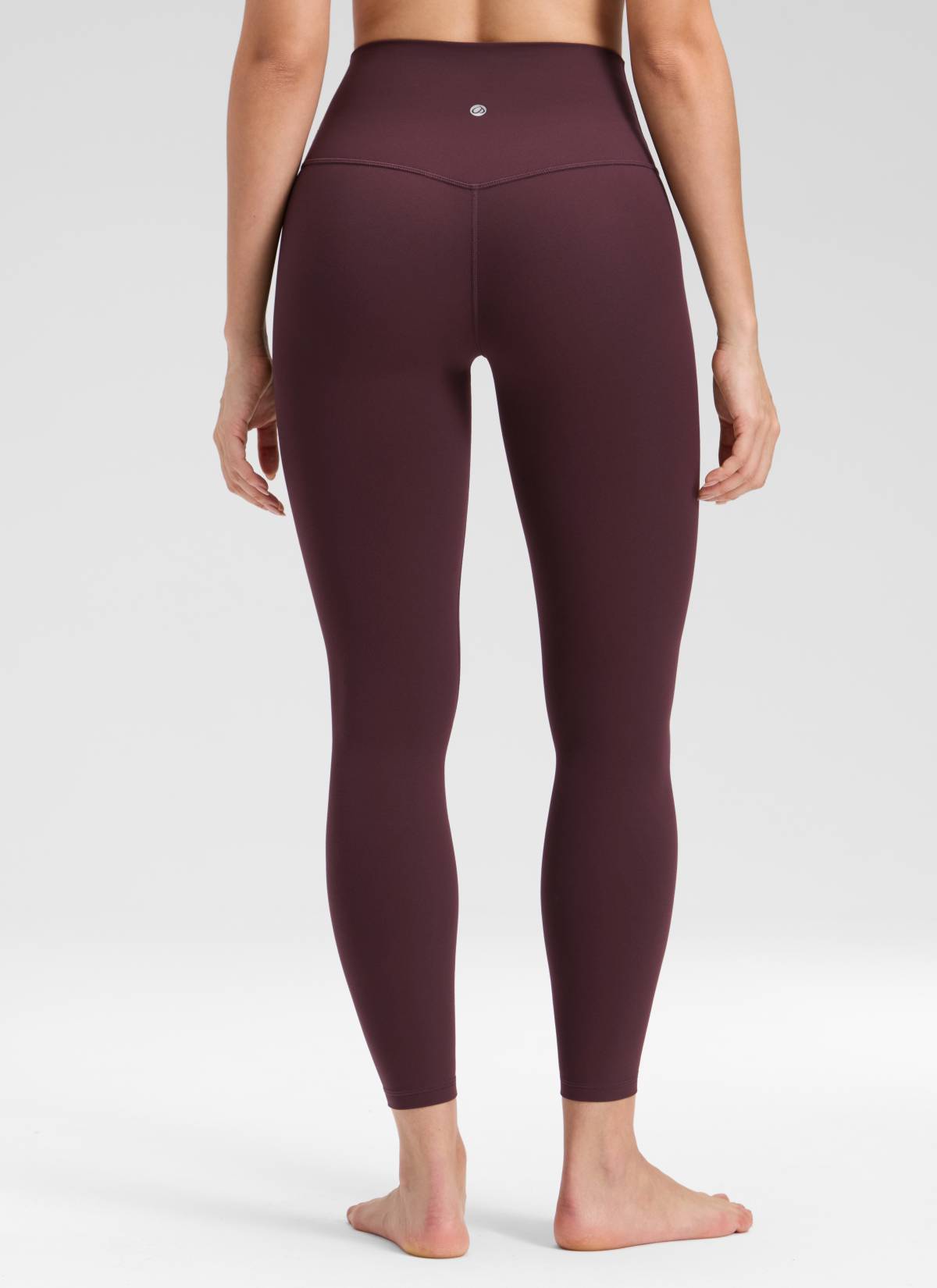 CRZ YOGA Dámske jógové legíny Butterluxe s vysokým pásom a bez predného šva 64 cm Ripe Plum