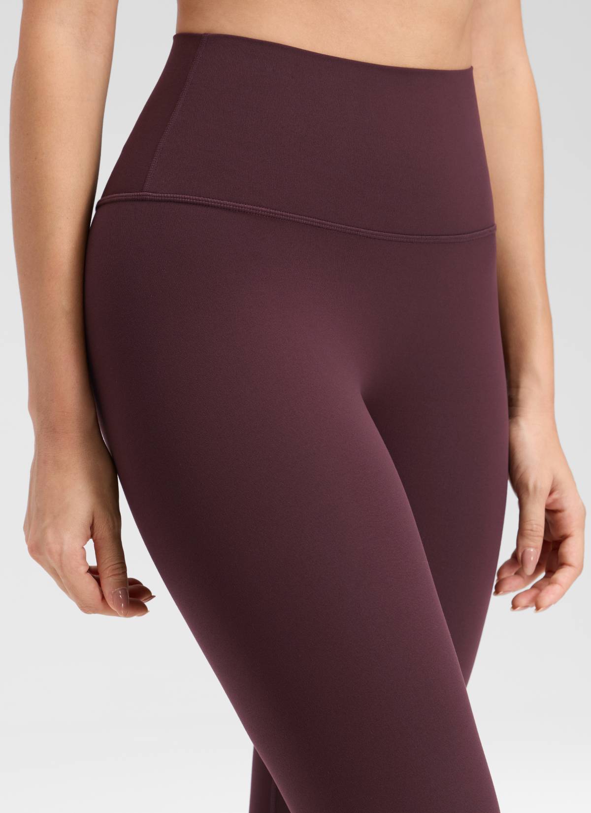 CRZ YOGA Naisten Butterluxe Jooga Korkea Vyötärö Ei Etusaumaa Leggingsit 64 cm Ripe Plum @model_info:Bruna