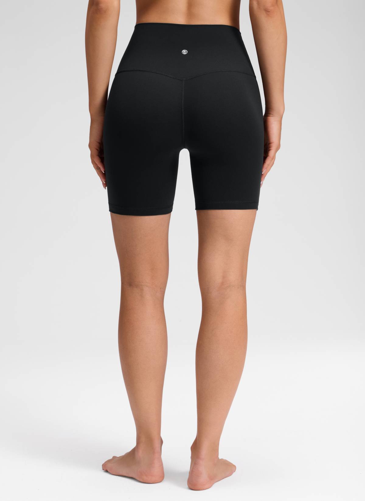 CRZ YOGA moteriški Butterluxe aukšto liemens joga šortai be priekinės siūlės 15 cm