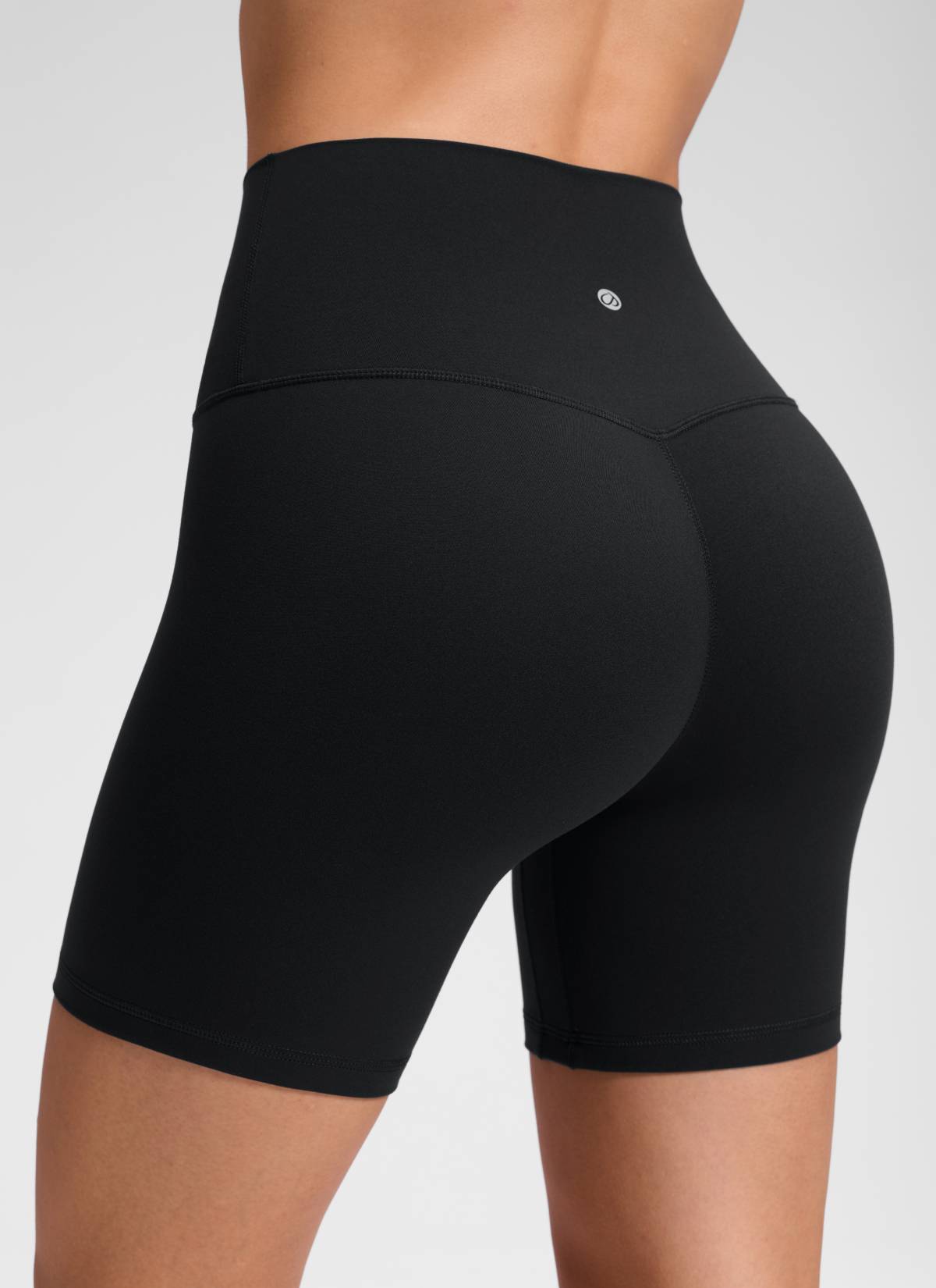 CRZ YOGA moteriški Butterluxe aukšto liemens joga šortai be priekinės siūlės 15 cm