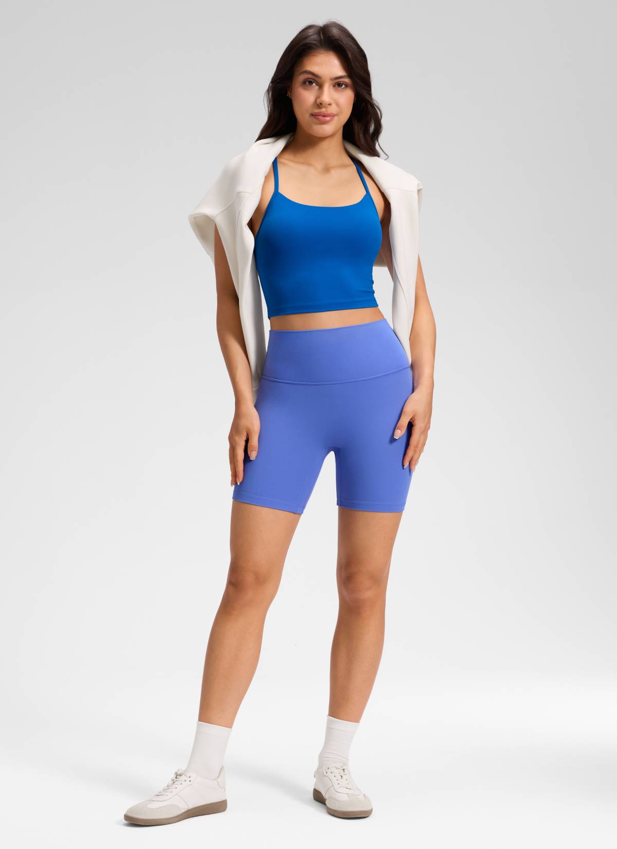 CRZ YOGA da Donna Butterluxe Short Yoga a Vita Alta Senza Cucitura Frontale 15 cm