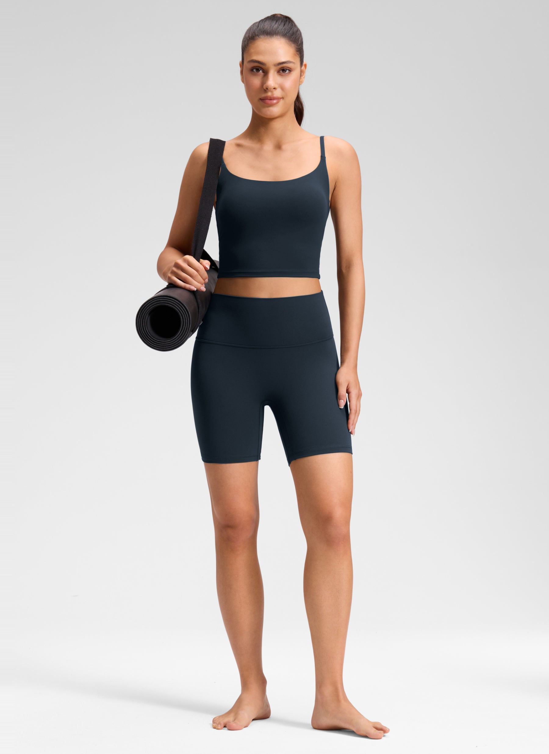 CRZ YOGA da Donna Butterluxe Short Yoga a Vita Alta Senza Cucitura Frontale 15 cm