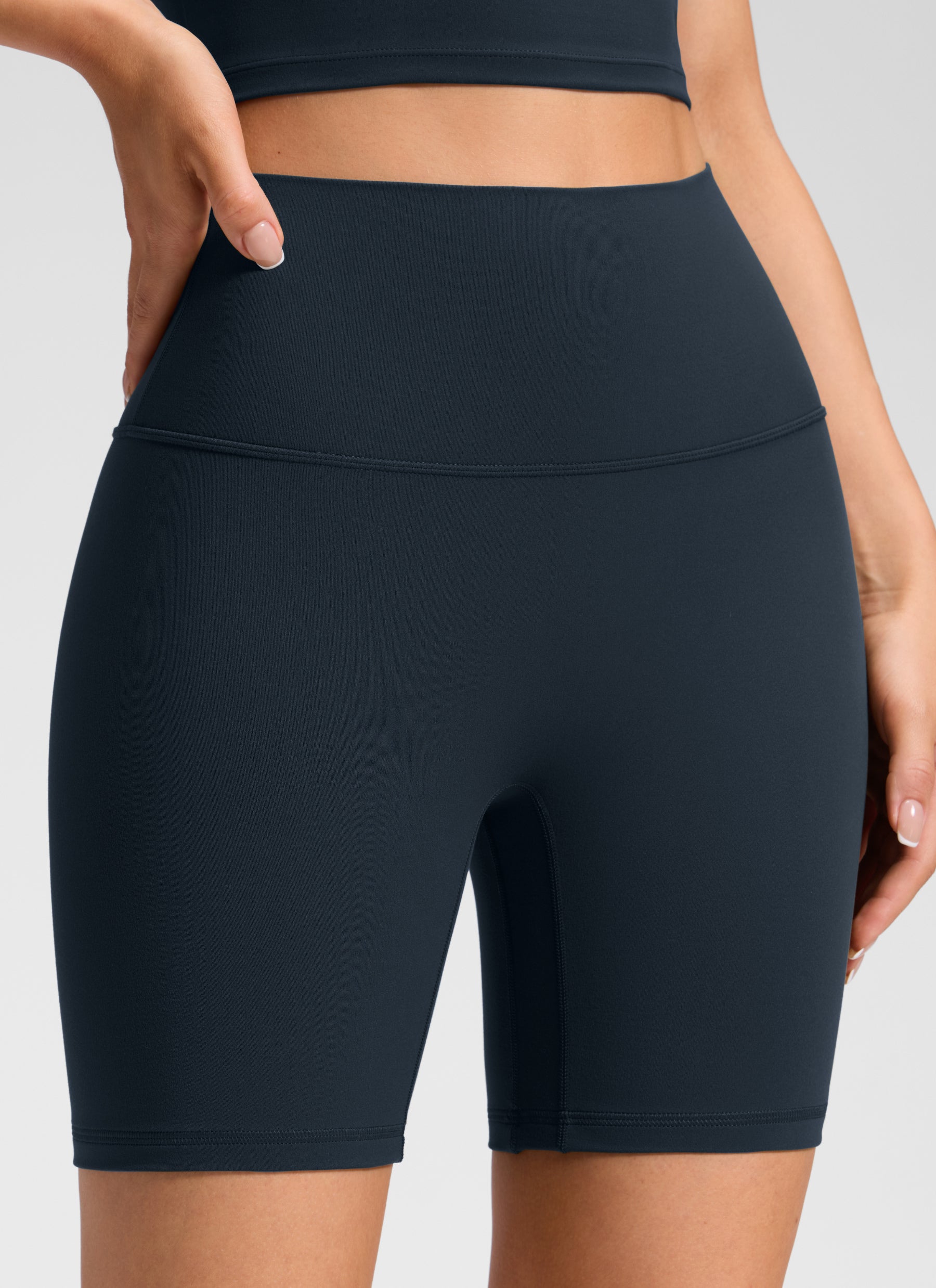 CRZ YOGA da Donna Butterluxe Short Yoga a Vita Alta Senza Cucitura Frontale 15 cm