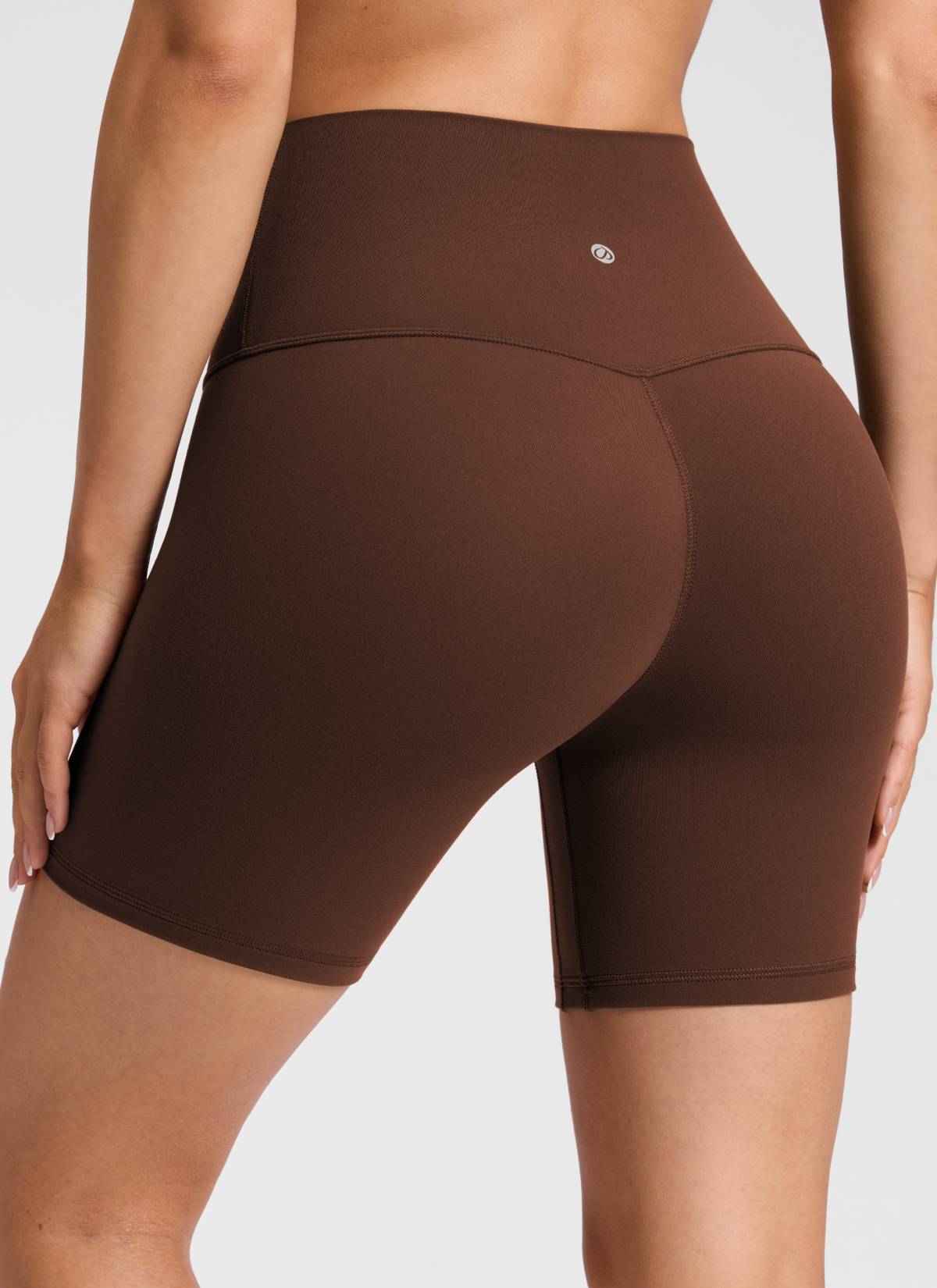 CRZ YOGA moteriški Butterluxe aukšto liemens joga šortai be priekinės siūlės 15 cm