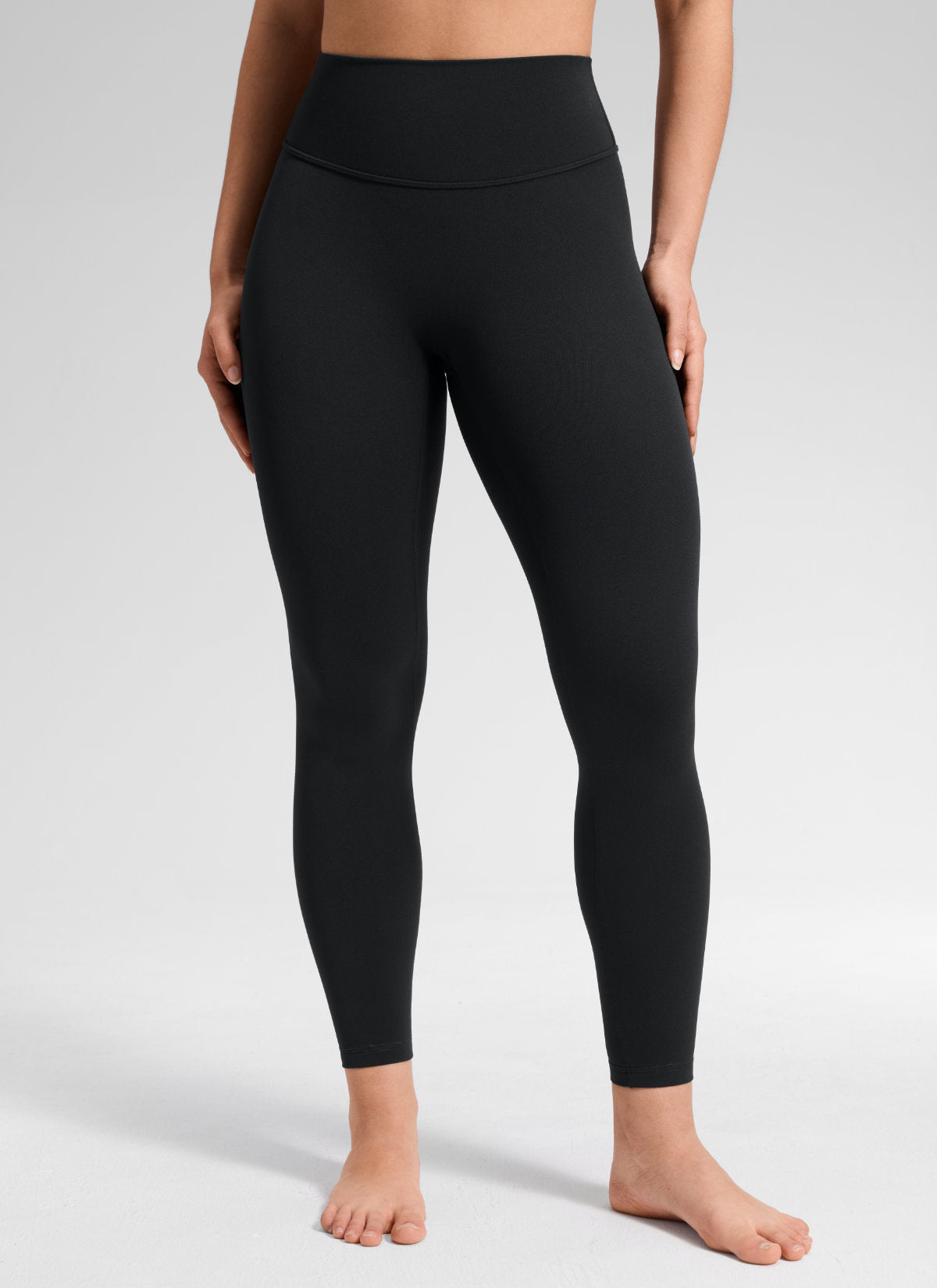 CRZ YOGA Softretch Secretsculpt™ Mindre leggings med hög midja och söm fram Black @model_info:Mavi