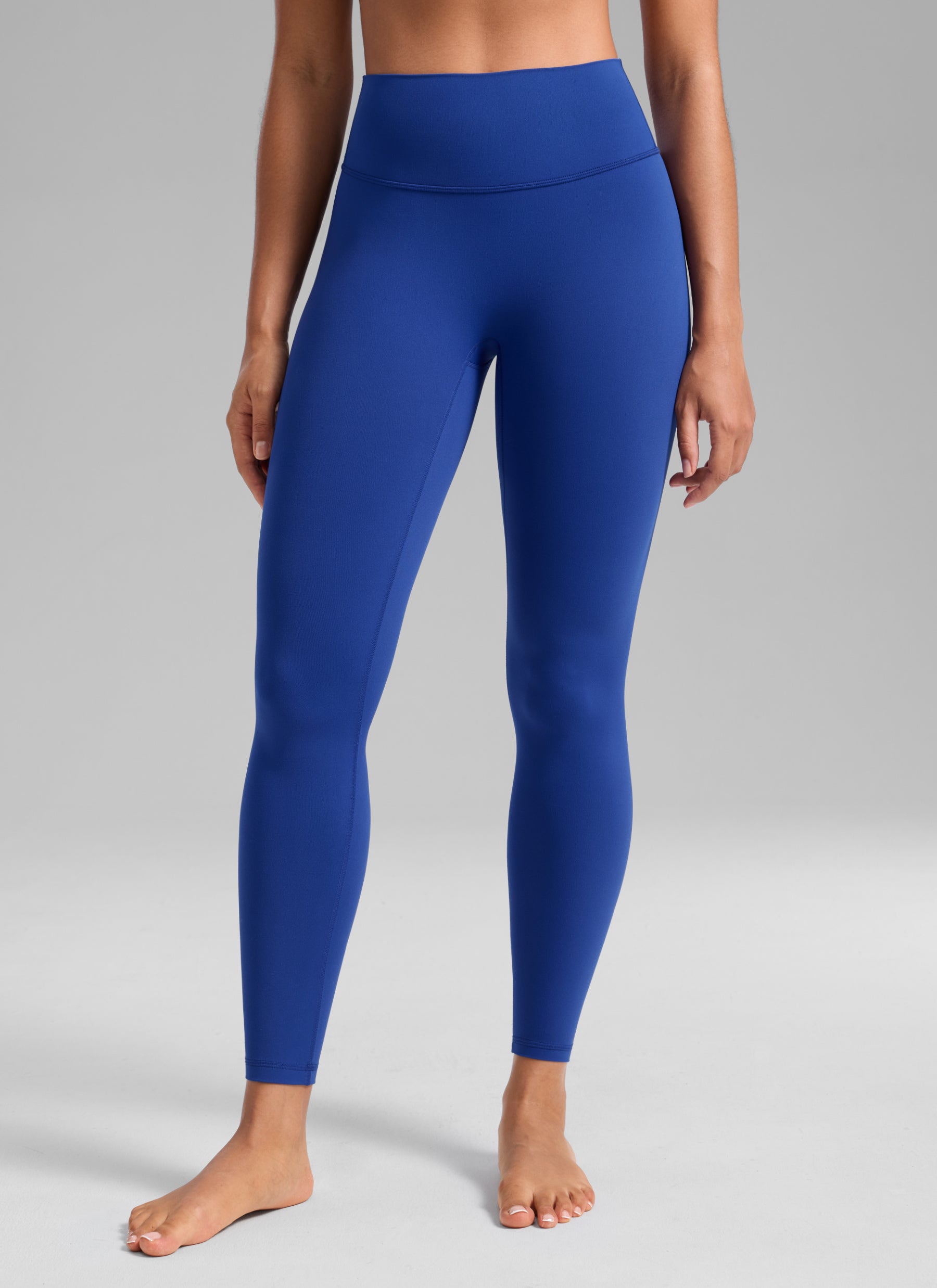 CRZ YOGA Softretch Secretsculpt™ Minor magas derekú, elülső varrásos leggings, hullámkék
