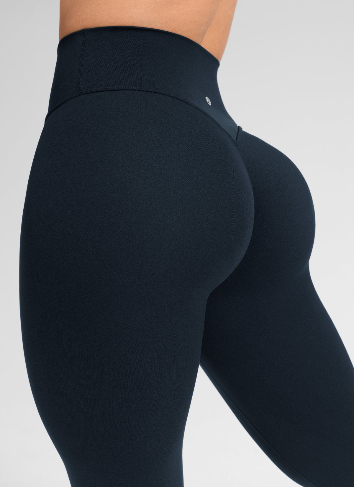 CRZ YOGA Softretch Secretsculpt™ Mallas de talle alto con costura delantera, color azul marino intenso @model_info:Mavi