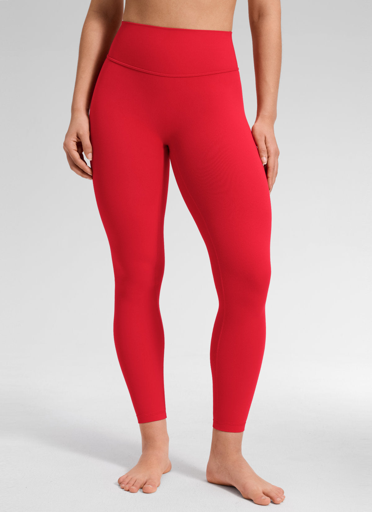 CRZ YOGA Legging Softretch Secretsculpt™ de tiro medio-alto y con costura delantera Rojo aurora @model_info:Mavi