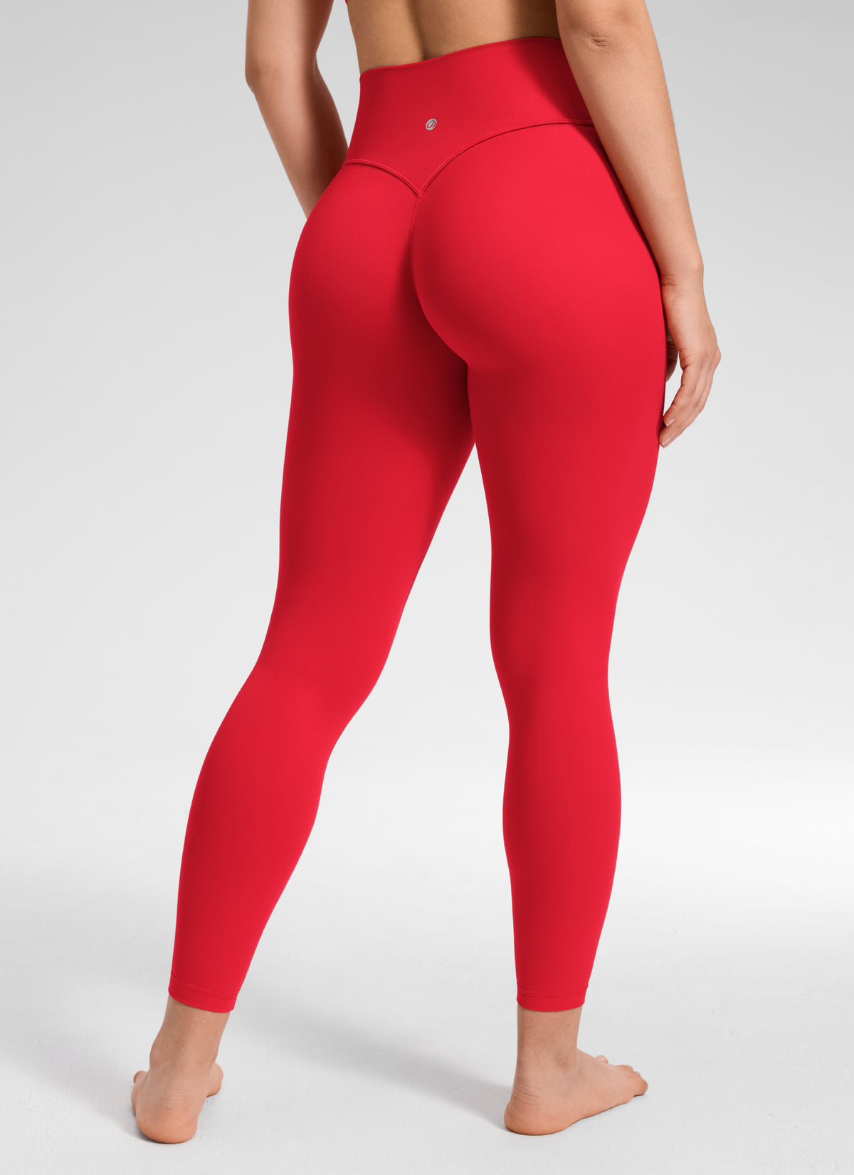 CRZ YOGA Legging Softretch Secretsculpt™ de tiro medio-alto y con costura delantera Rojo aurora @model_info:Mavi