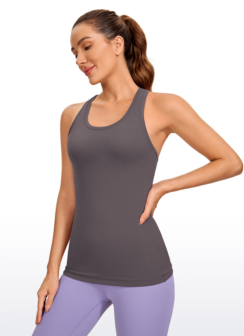 CRZ YOGA Débardeur de yoga slim pour femme Butterluxe Dos nageur Tornado