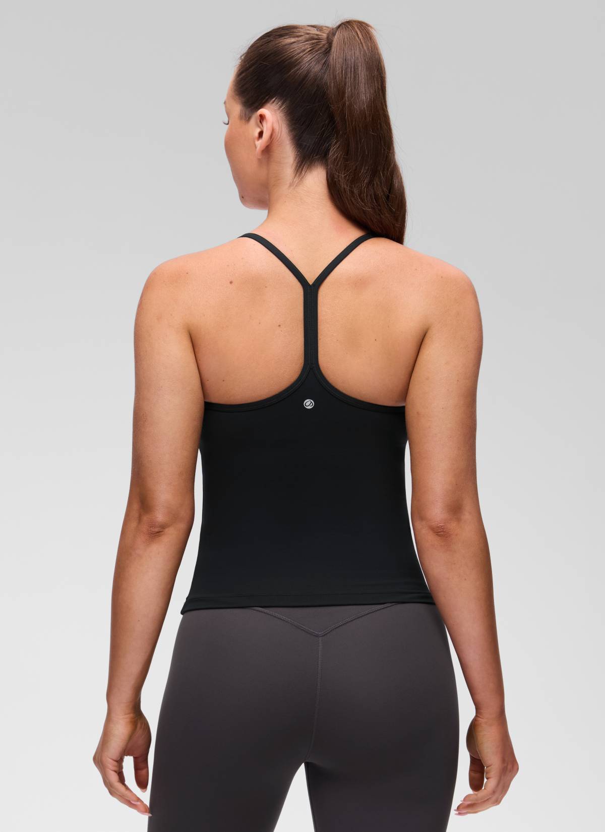 Camiseta de tirantes con sujetador incorporado Butterluxe de ajuste ceñido para yoga de mujer CRZ YOGA Negro