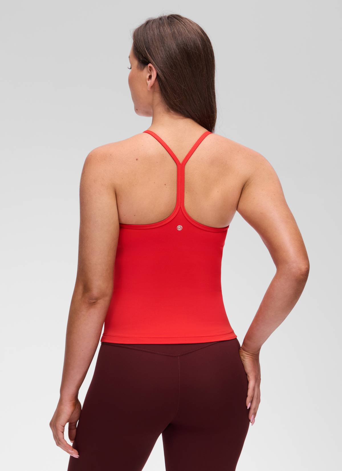 Camiseta de tirantes con sujetador incorporado Butterluxe de ajuste ceñido para yoga de mujer CRZ YOGA Rojo Profundo