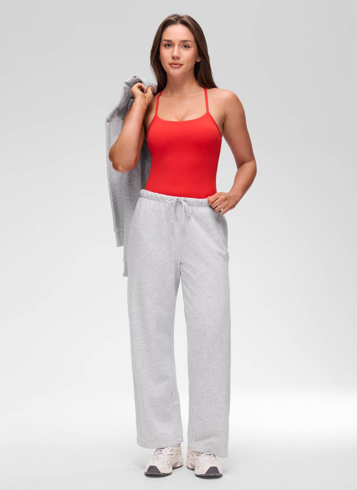 Camiseta de tirantes con sujetador incorporado Butterluxe de ajuste ceñido para yoga de mujer CRZ YOGA Rojo Profundo