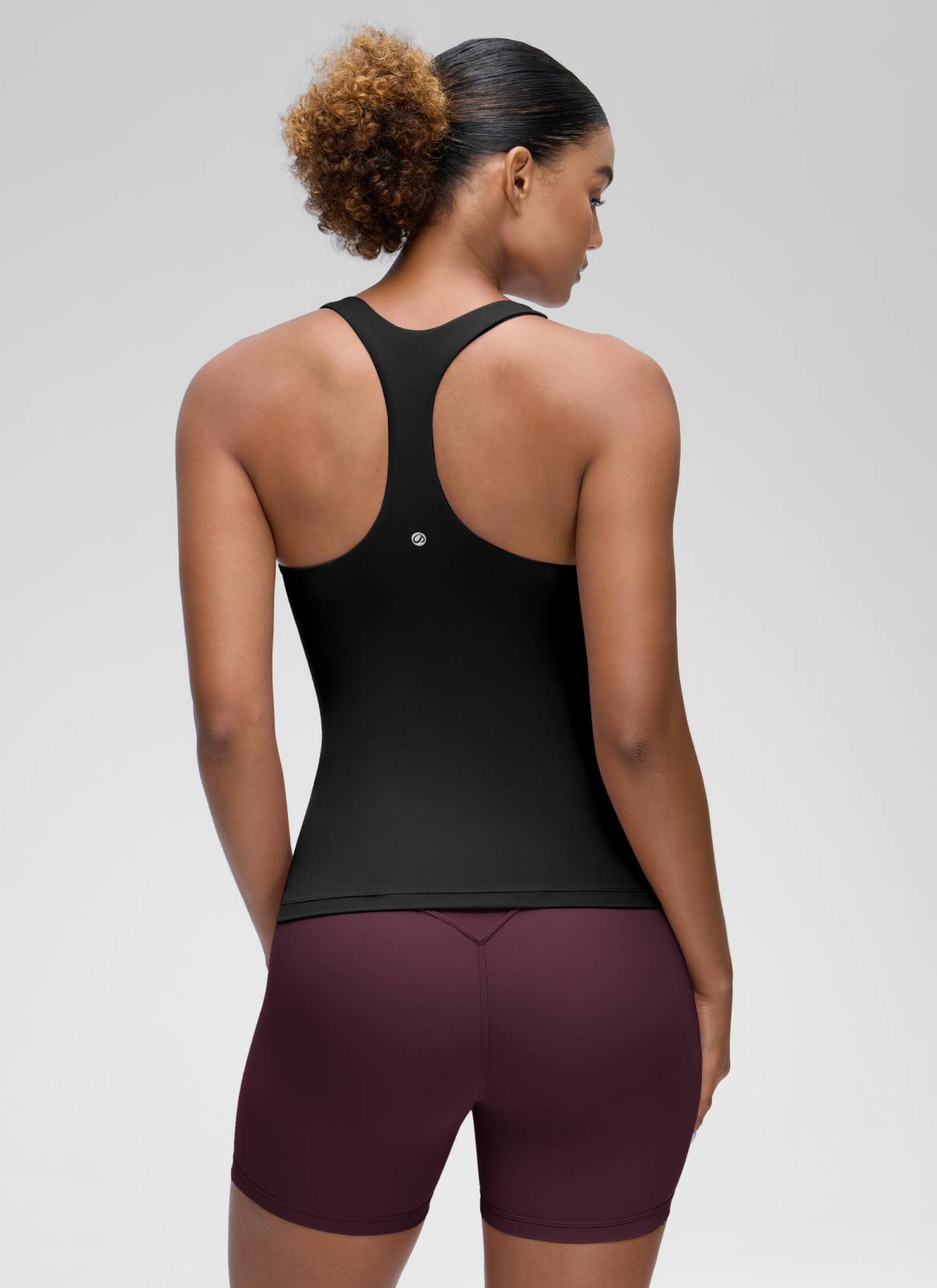 Top da Yoga Aderente da Donna CRZ YOGA Butterluxe con Reggiseno Integrato Nero