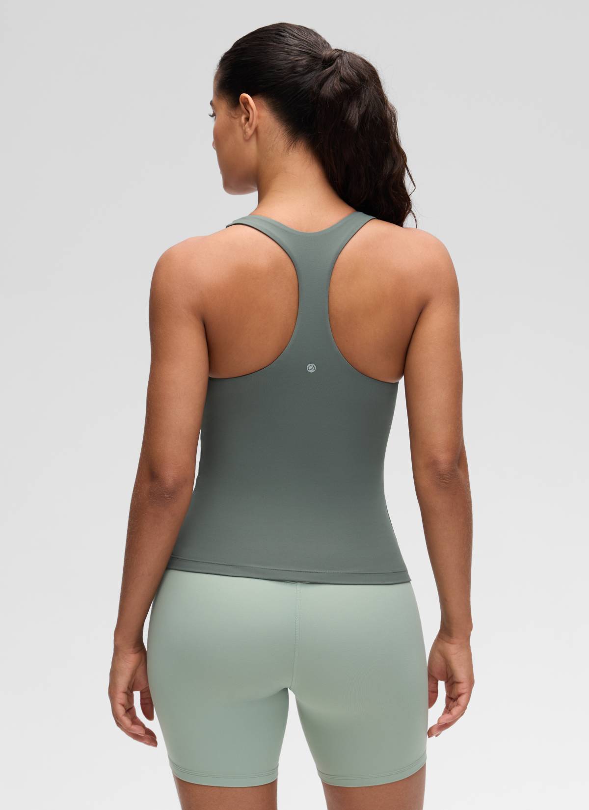 Top da Yoga Aderente da Donna CRZ YOGA Butterluxe con Reggiseno Integrato Grigio Salvia