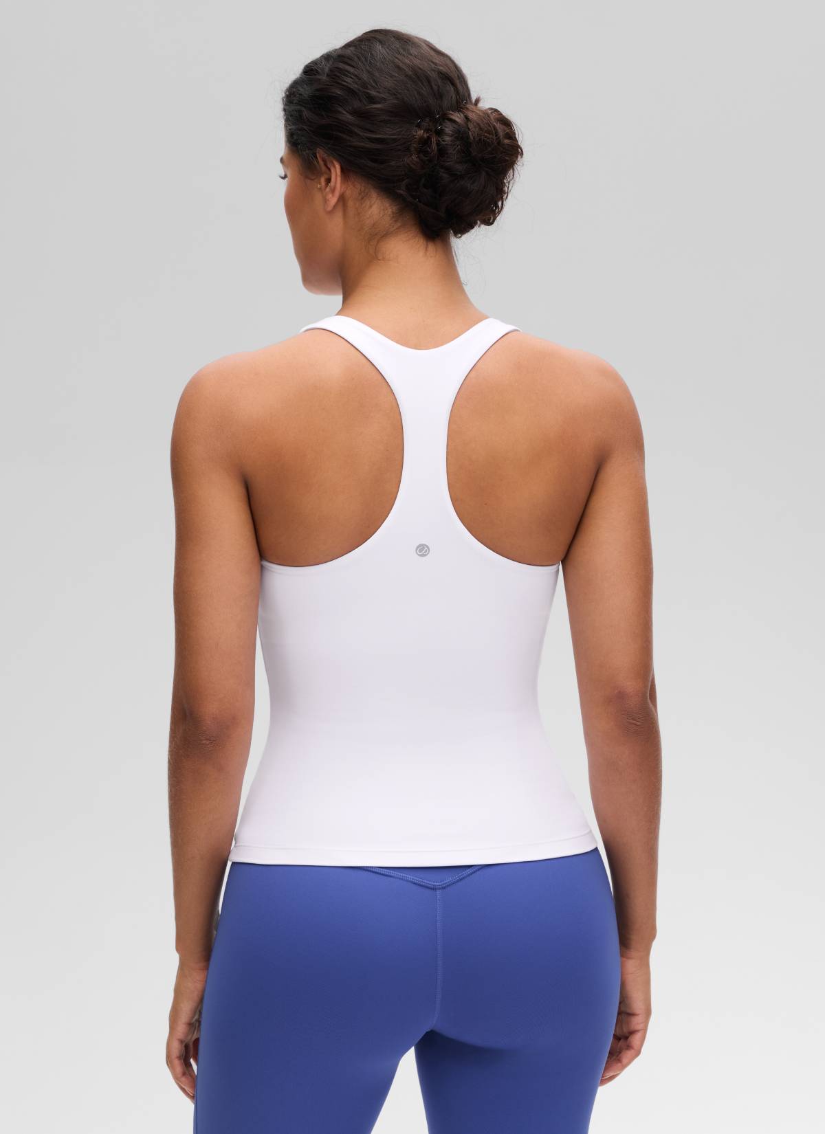 Top da Yoga Aderente da Donna CRZ YOGA Butterluxe con Reggiseno Integrato Bianco
