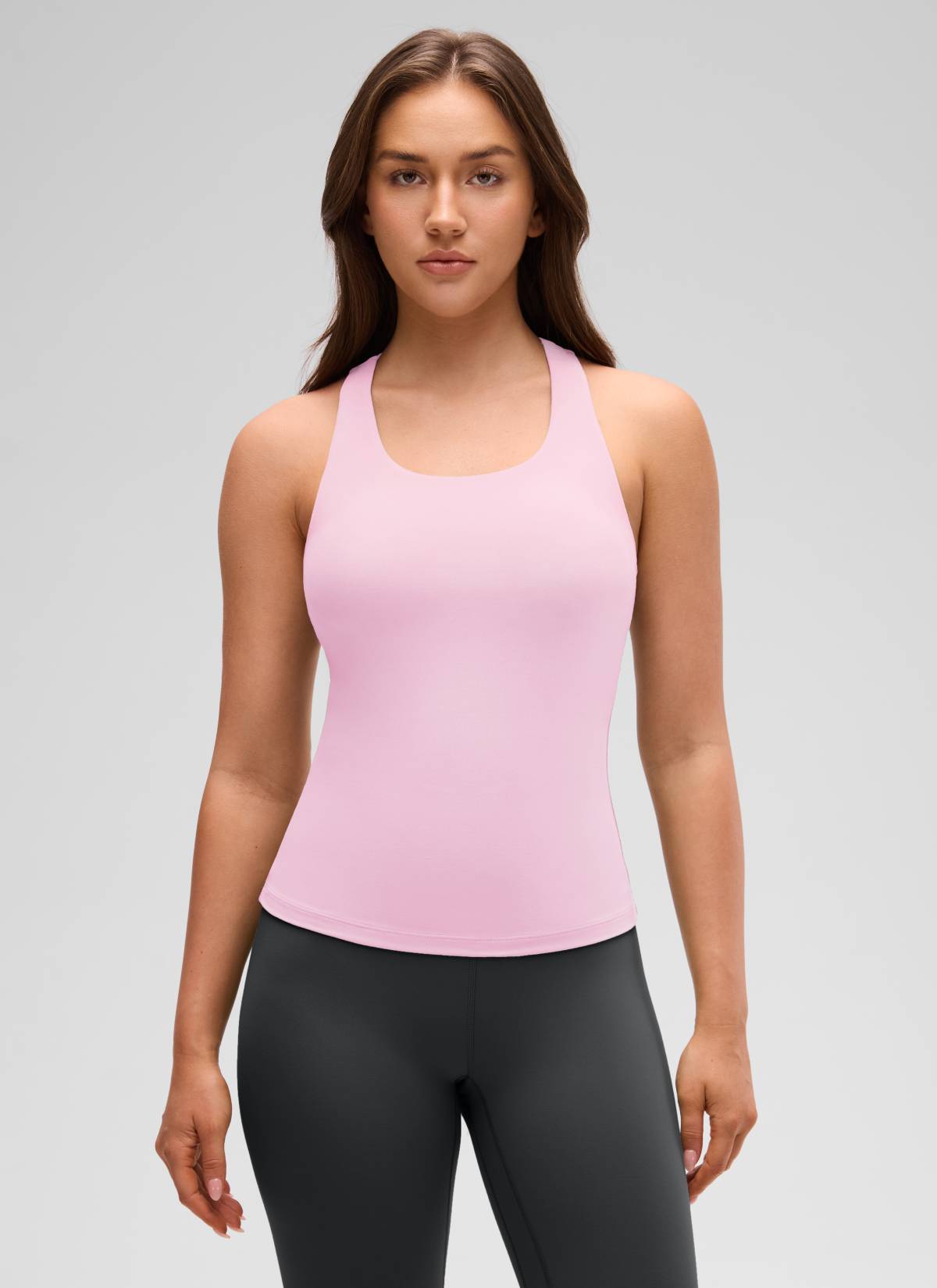 Top da Yoga Aderente da Donna CRZ YOGA Butterluxe con Reggiseno Integrato Rosa Peonia