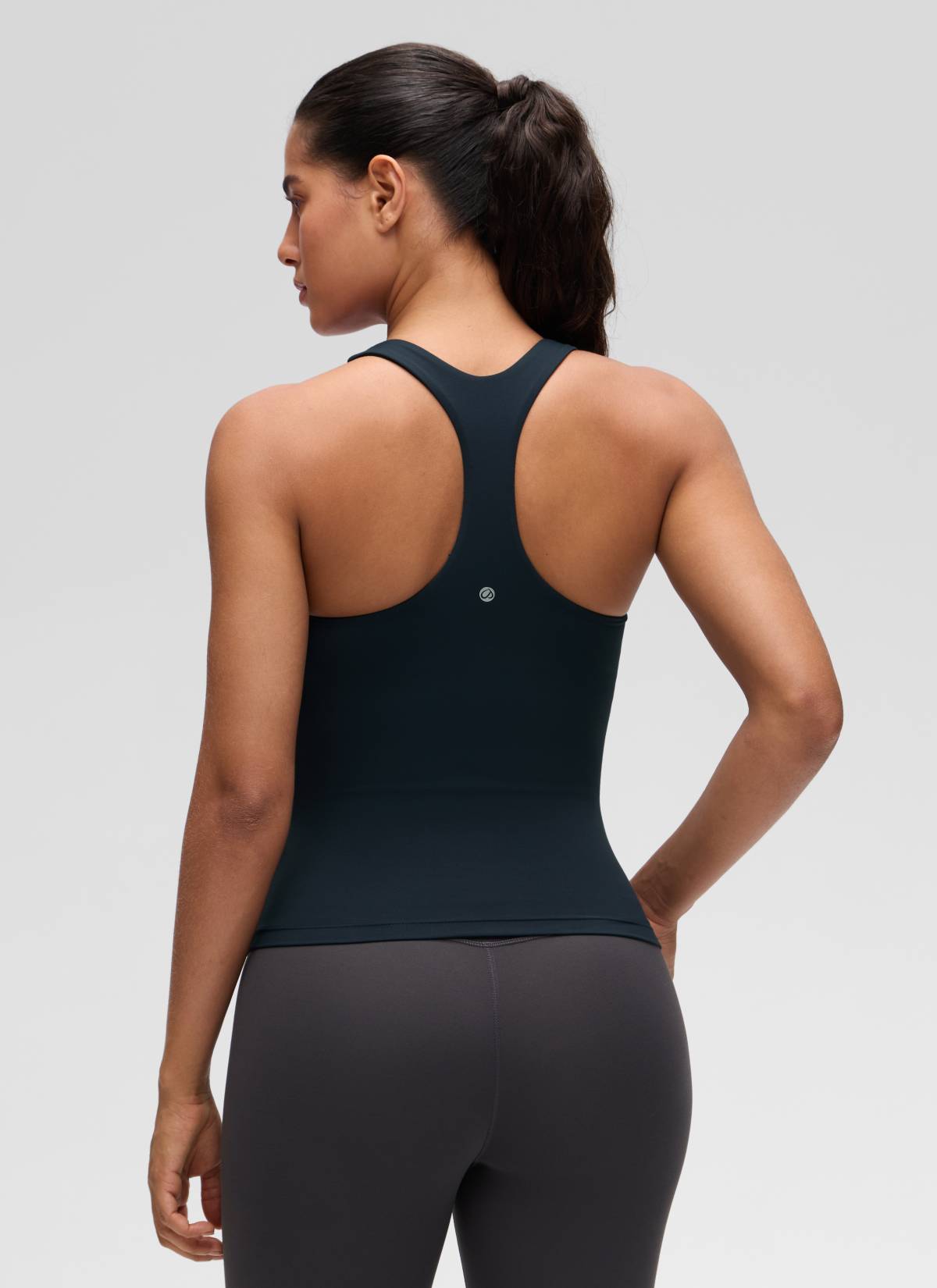 Top da Yoga Aderente da Donna CRZ YOGA Butterluxe con Reggiseno Integrato Blu Navy