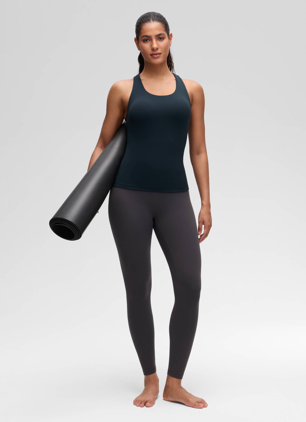Top da Yoga Aderente da Donna CRZ YOGA Butterluxe con Reggiseno Integrato Blu Navy