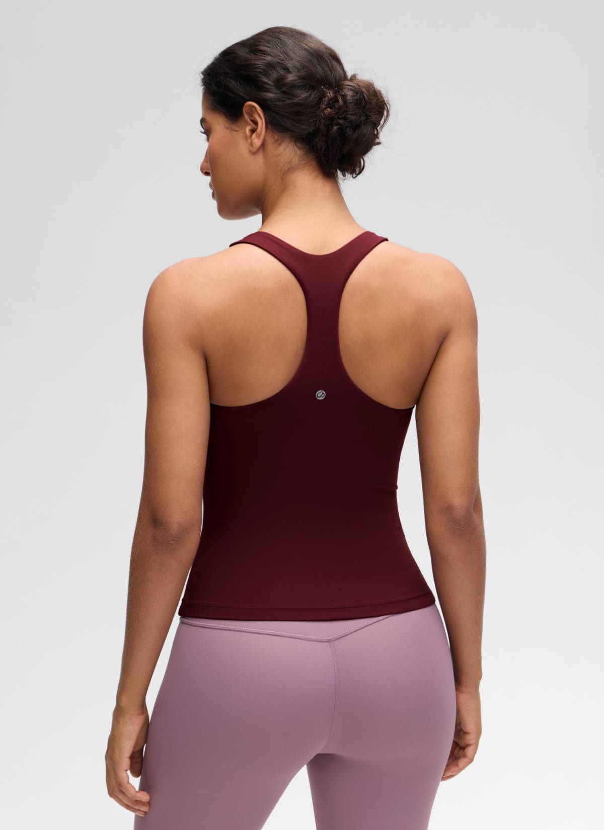 Top da Yoga Aderente da Donna CRZ YOGA Butterluxe con Reggiseno Integrato Rosso Merlot