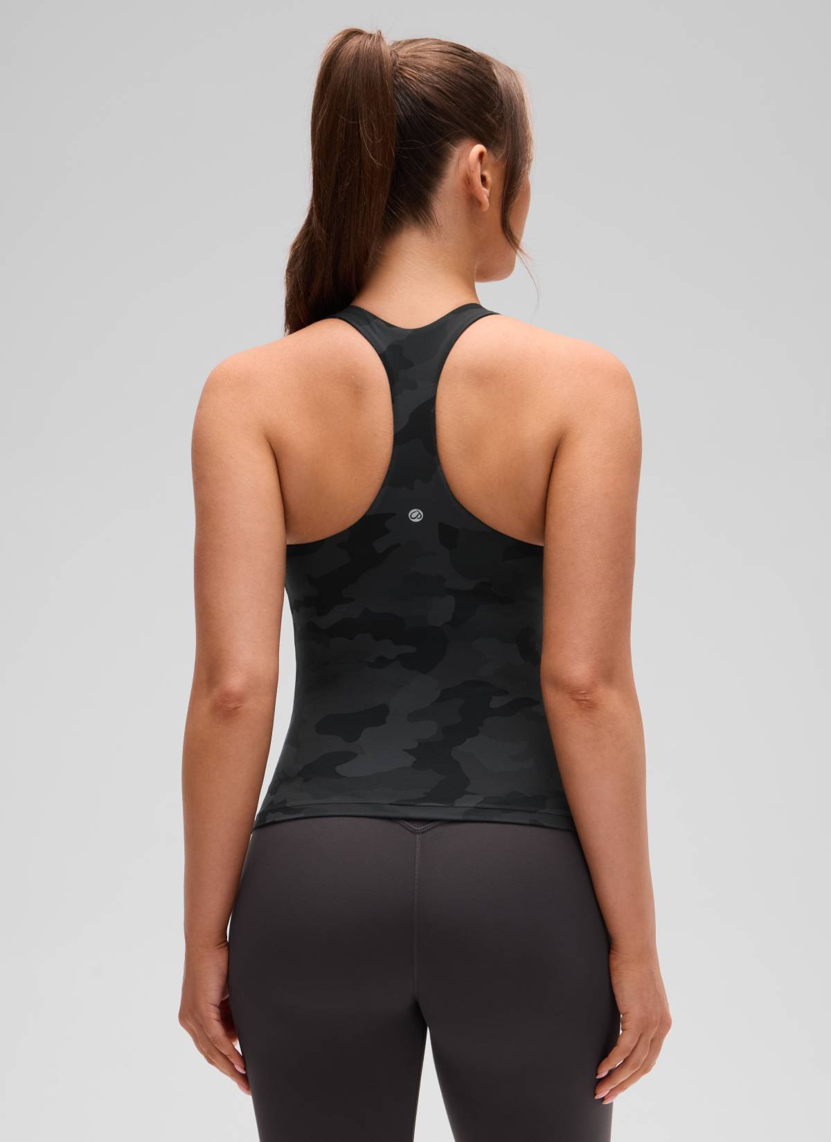 Top da Yoga Aderente da Donna CRZ YOGA Butterluxe con Reggiseno Integrato Mimetico Grigio Scuro 2