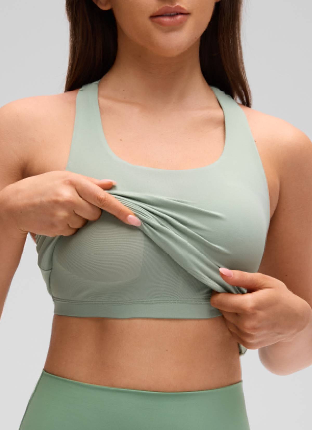 Top da Yoga Aderente da Donna CRZ YOGA Butterluxe con Reggiseno Integrato Verde Palm Court