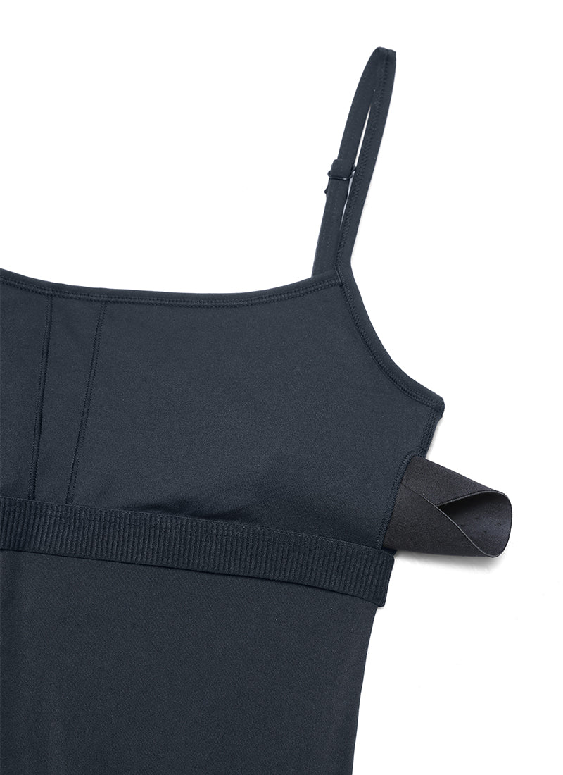 CRZ YOGA Yoga-Jumpsuits für Damen, eng anliegend, mit integriertem BH, Bodys, True Navy