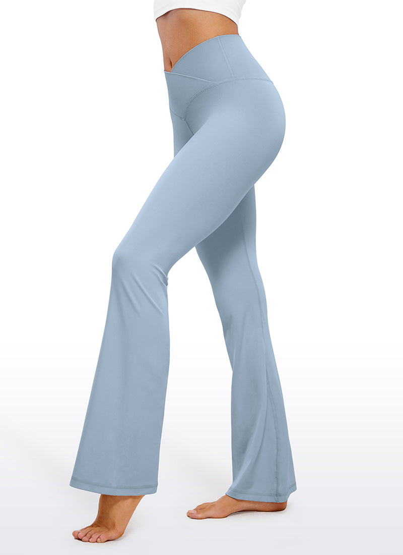 Legging évasé taille haute à croisement en V Butterluxe pour femme 79 cm CRZ YOGA