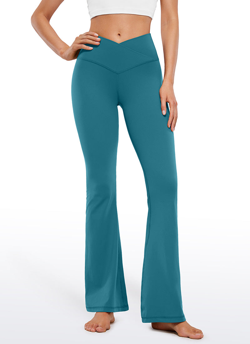 Legging évasé taille haute à croisement en V Butterluxe pour femme 79 cm CRZ YOGA