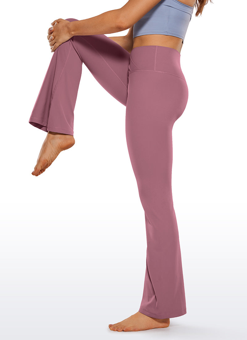 Legging évasé taille haute à croisement en V Butterluxe pour femme 79 cm CRZ YOGA