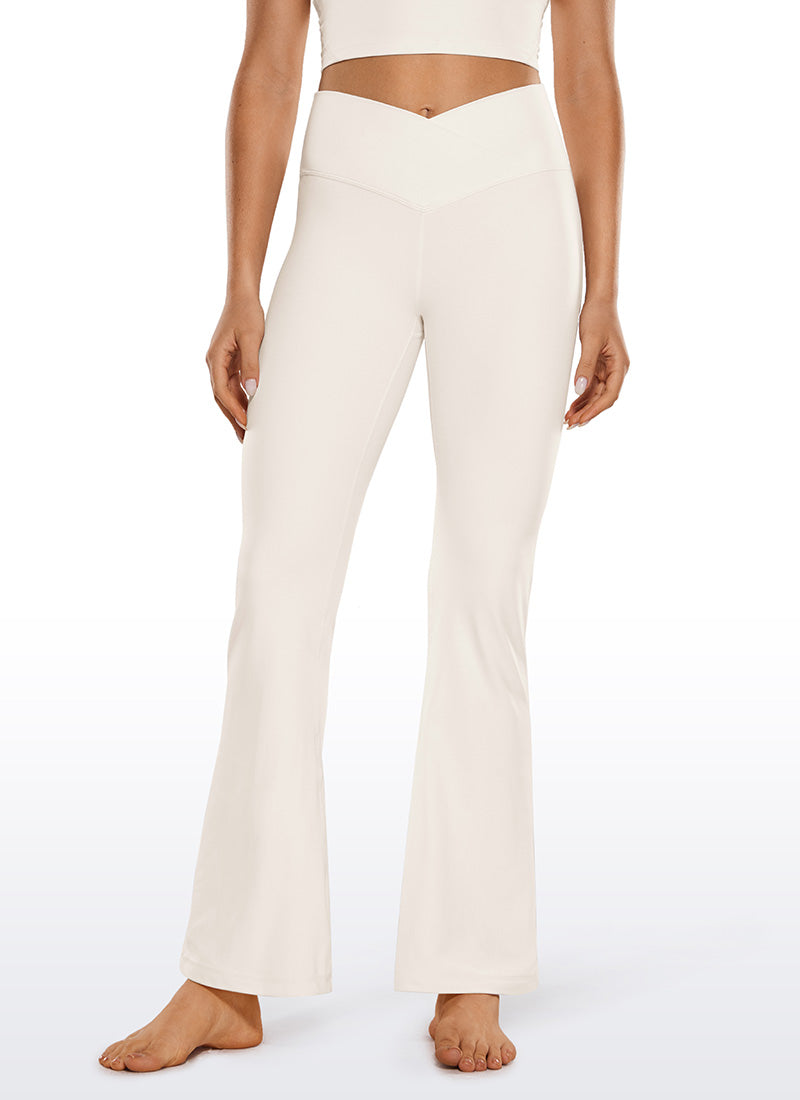 Legging évasé taille haute à croisement en V Butterluxe pour femme 79 cm CRZ YOGA