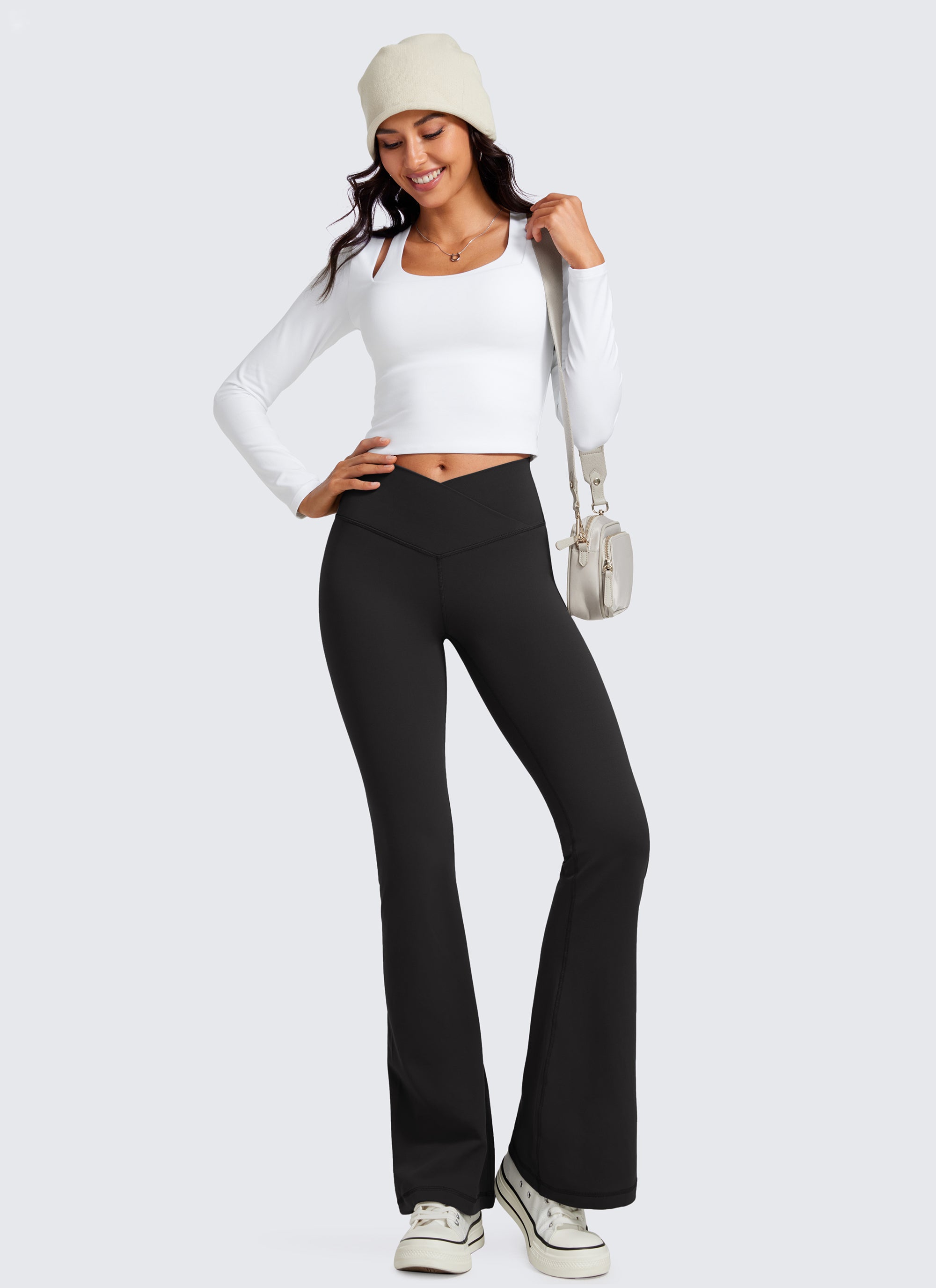Butterluxe Crossover -leveälahkeiset leggingsit 84 cm