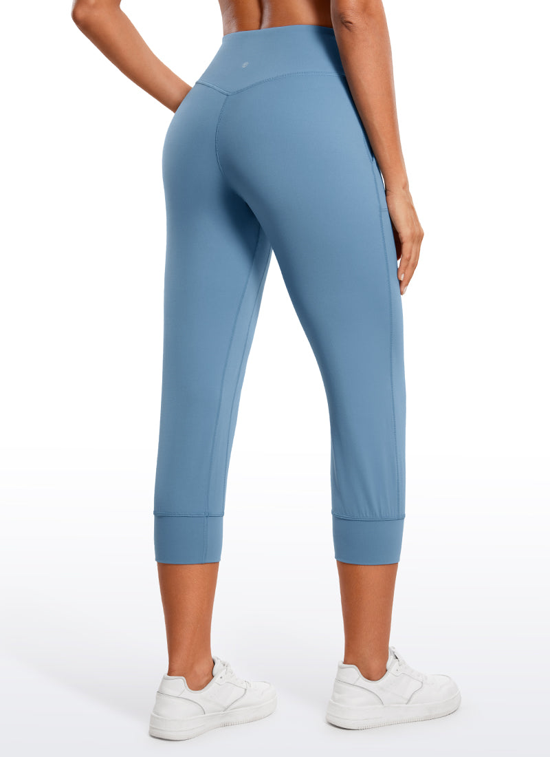 Pantalon de jogging taille haute avec poches 58 cm Butterluxe pour femme CRZ YOGA Bleu univers