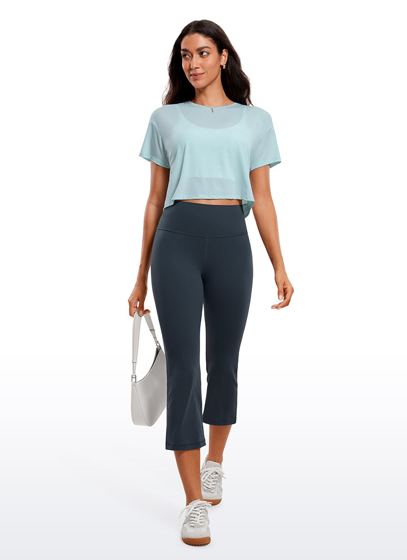 Leggings con bolsillos, tiro alto, pernera ancha y corte bootcut con tejido Butterluxe 58 cm