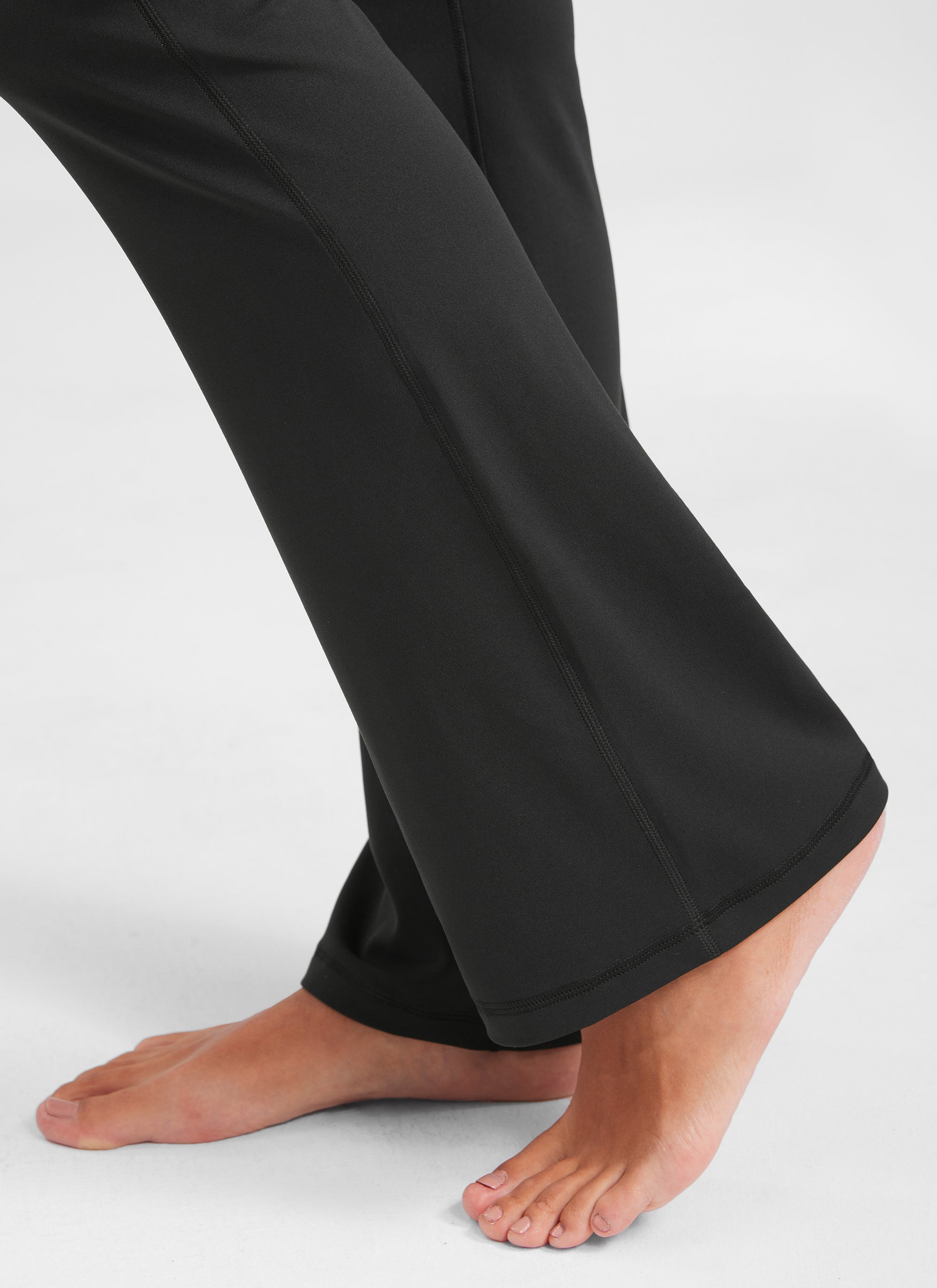 Butterluxe Leggings de cintura alta, acampanados, de pierna ancha, corte bootcut y con bolsillos, talla 31