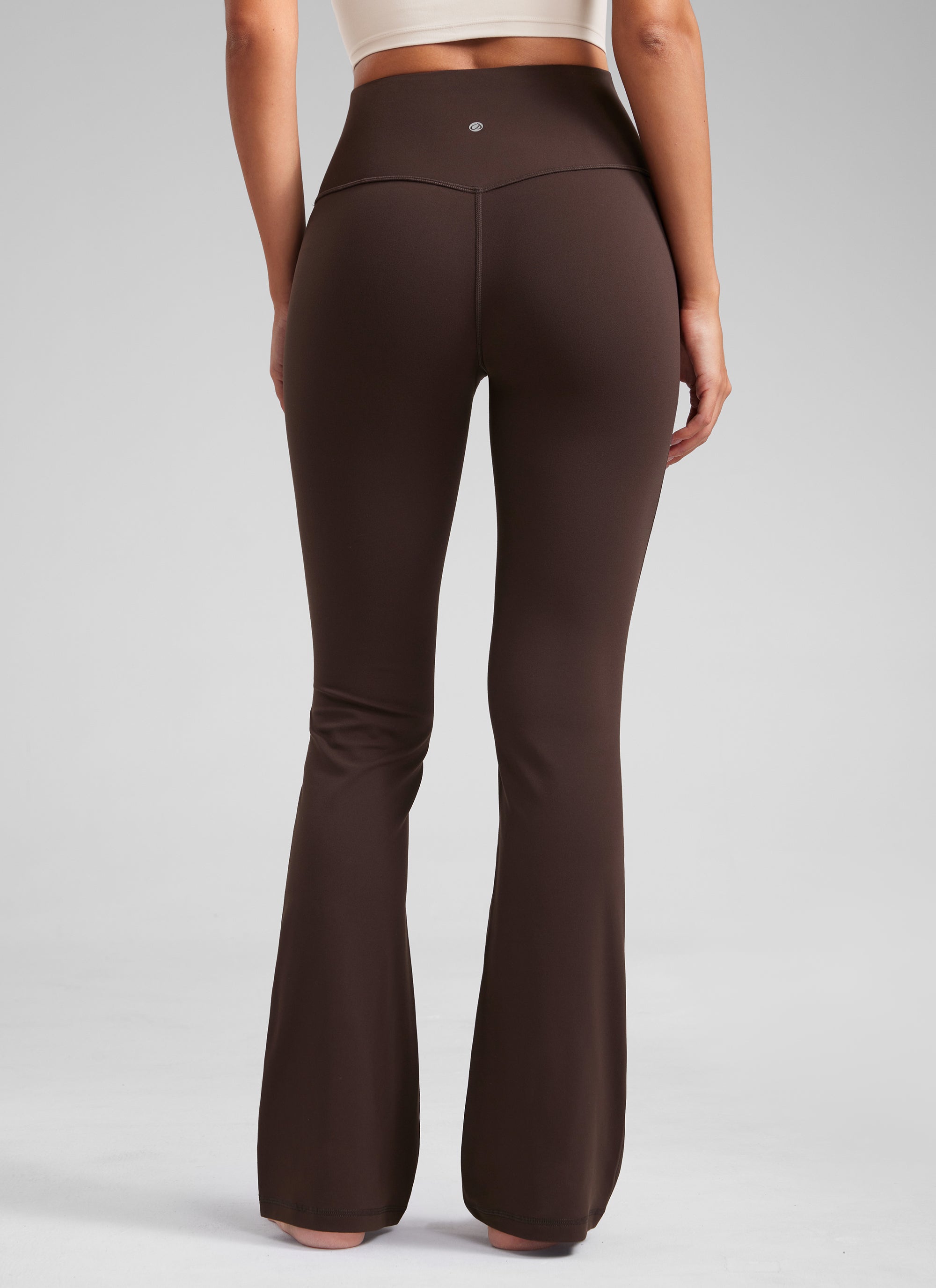 Butterluxe Leggings de cintura alta, acampanados, de pierna ancha, corte bootcut y con bolsillos, talla 31