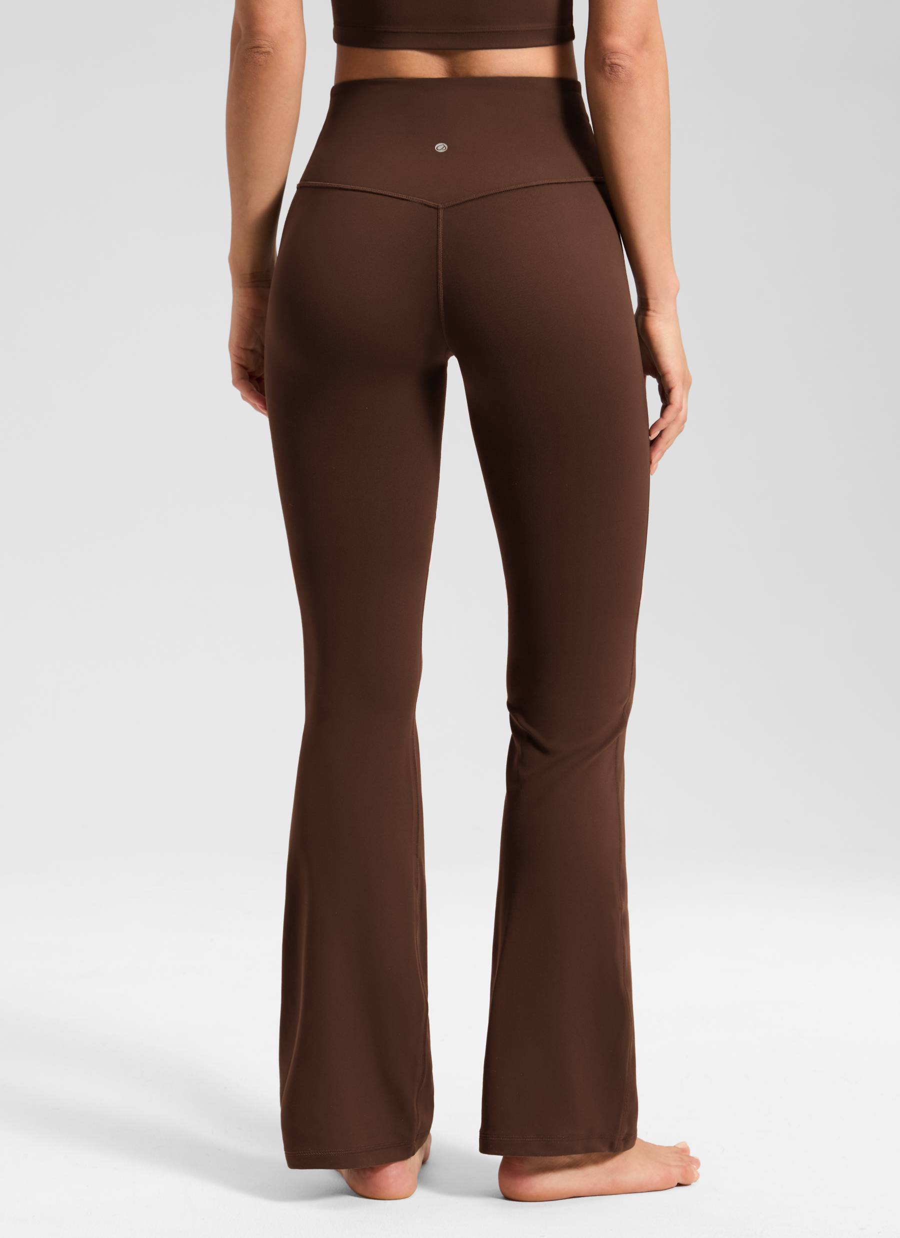 Butterluxe Leggings de cintura alta, acampanados, de pierna ancha, corte bootcut y con bolsillos, talla 31