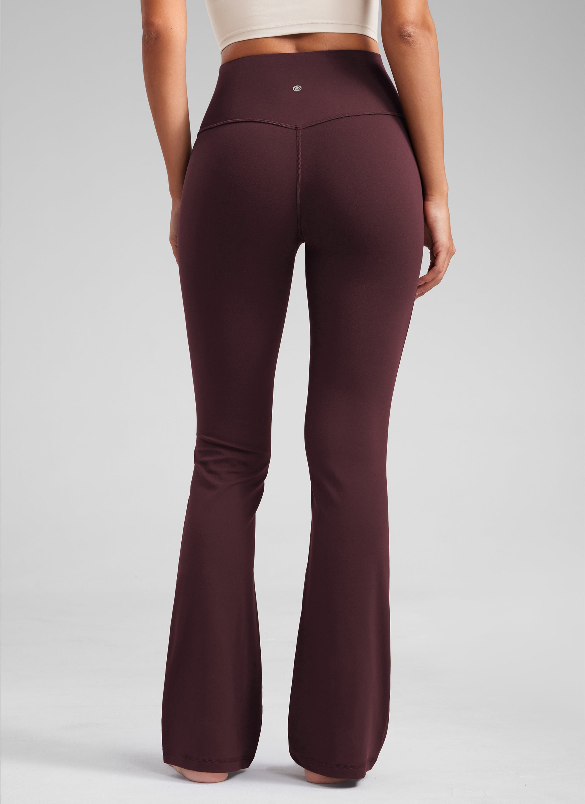 Butterluxe Leggings de cintura alta, acampanados, de pierna ancha, corte bootcut y con bolsillos, talla 31