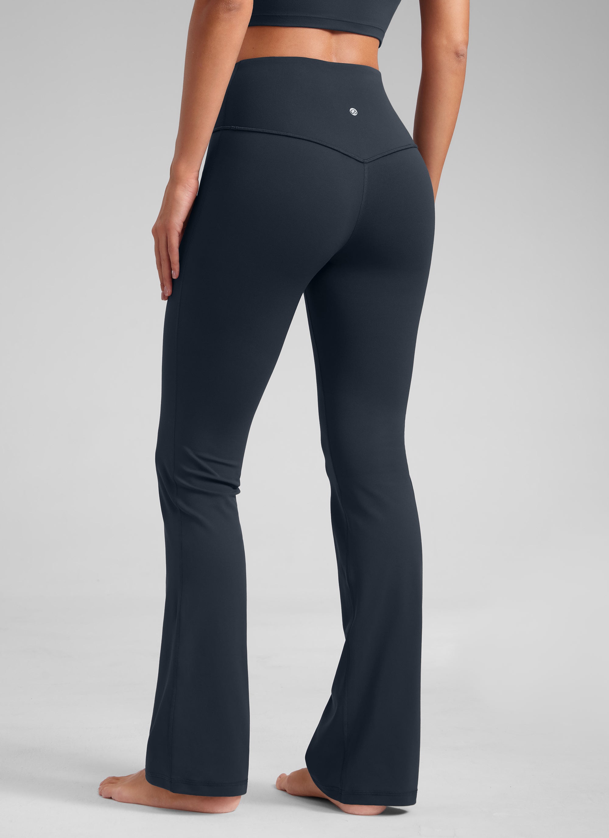 Butterluxe Leggings de cintura alta, acampanados, de pierna ancha, corte bootcut y con bolsillos, talla 31