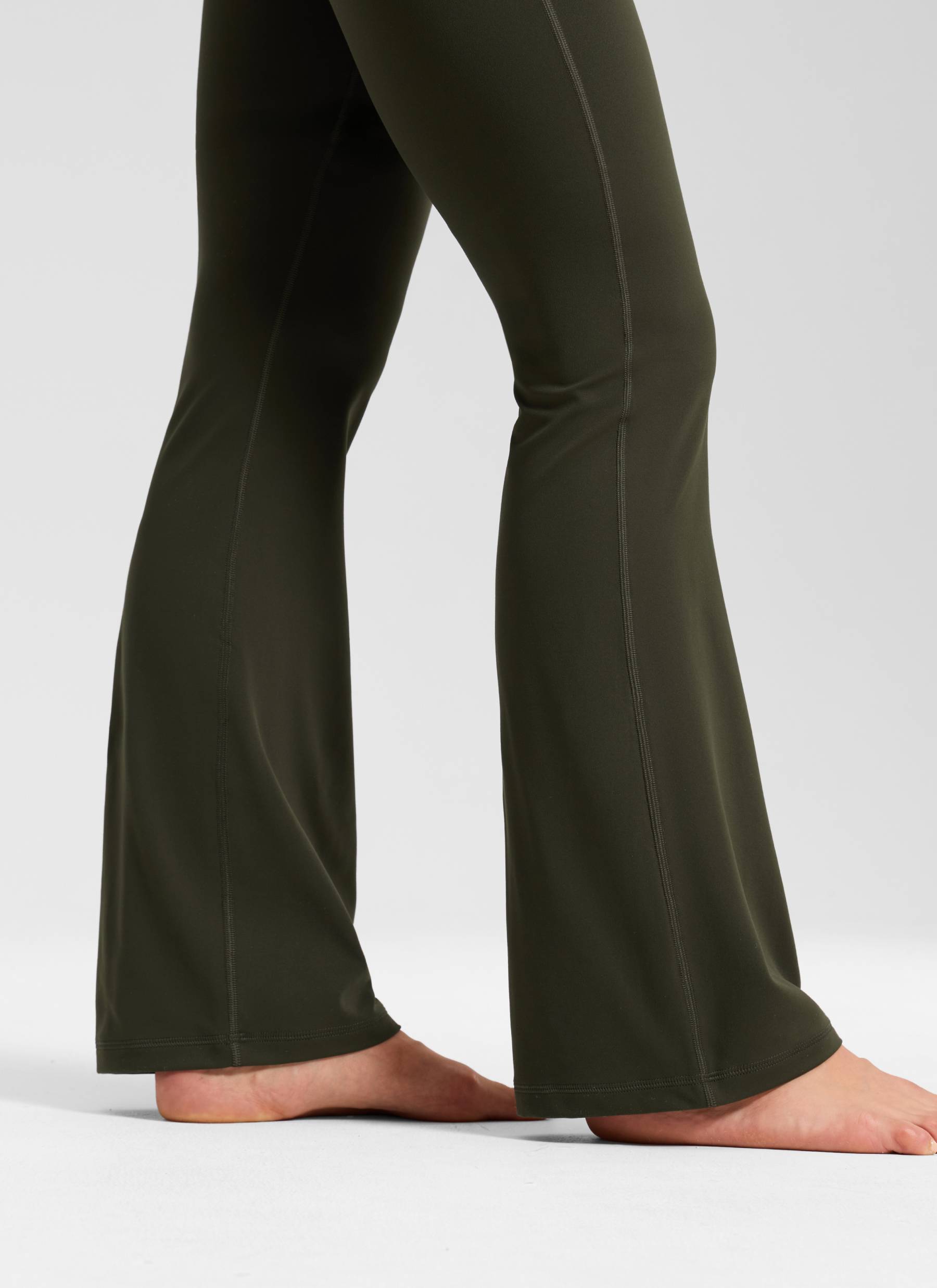 Butterluxe Leggings de cintura alta, acampanados, de pierna ancha, corte bootcut y con bolsillos, talla 31