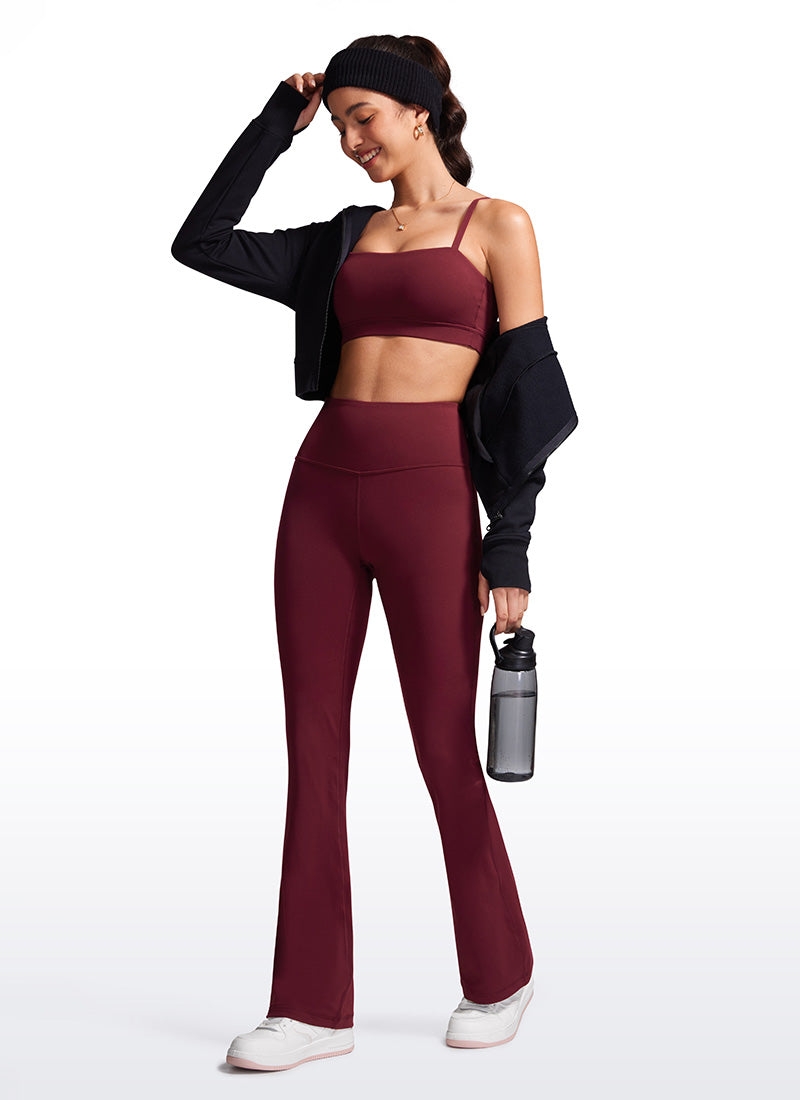 Leggings acampanados de corte bootcut con tiro alto y tejido Butterluxe para mujer 81 cm CRZ YOGA