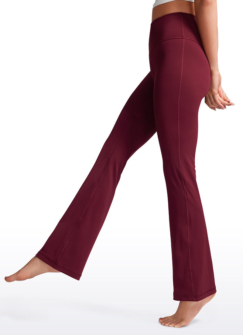 Leggings acampanados de corte bootcut con tiro alto y tejido Butterluxe para mujer 81 cm CRZ YOGA