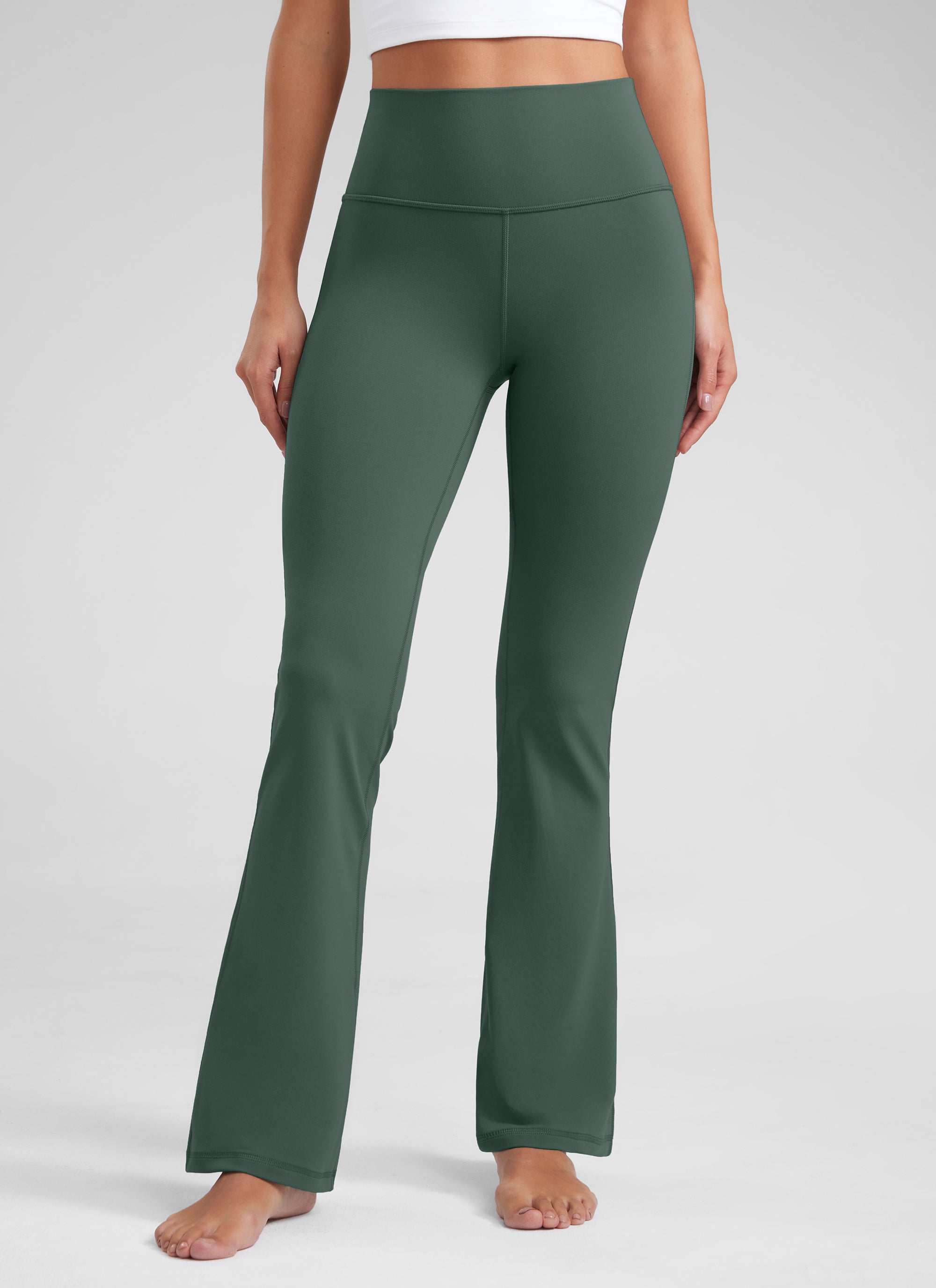 CRZ YOGA: Mallas de mujer « Butterluxe », de cintura alta, con pernera acampanada y corte bootcut, talla 32