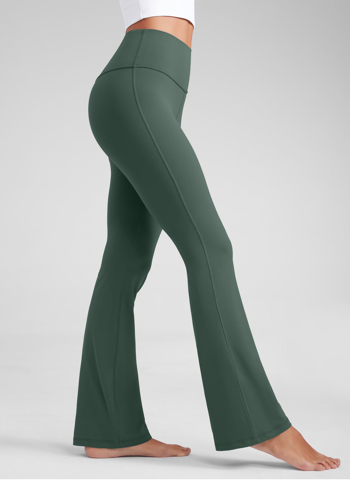 CRZ YOGA: Mallas de mujer « Butterluxe », de cintura alta, con pernera acampanada y corte bootcut, talla 32