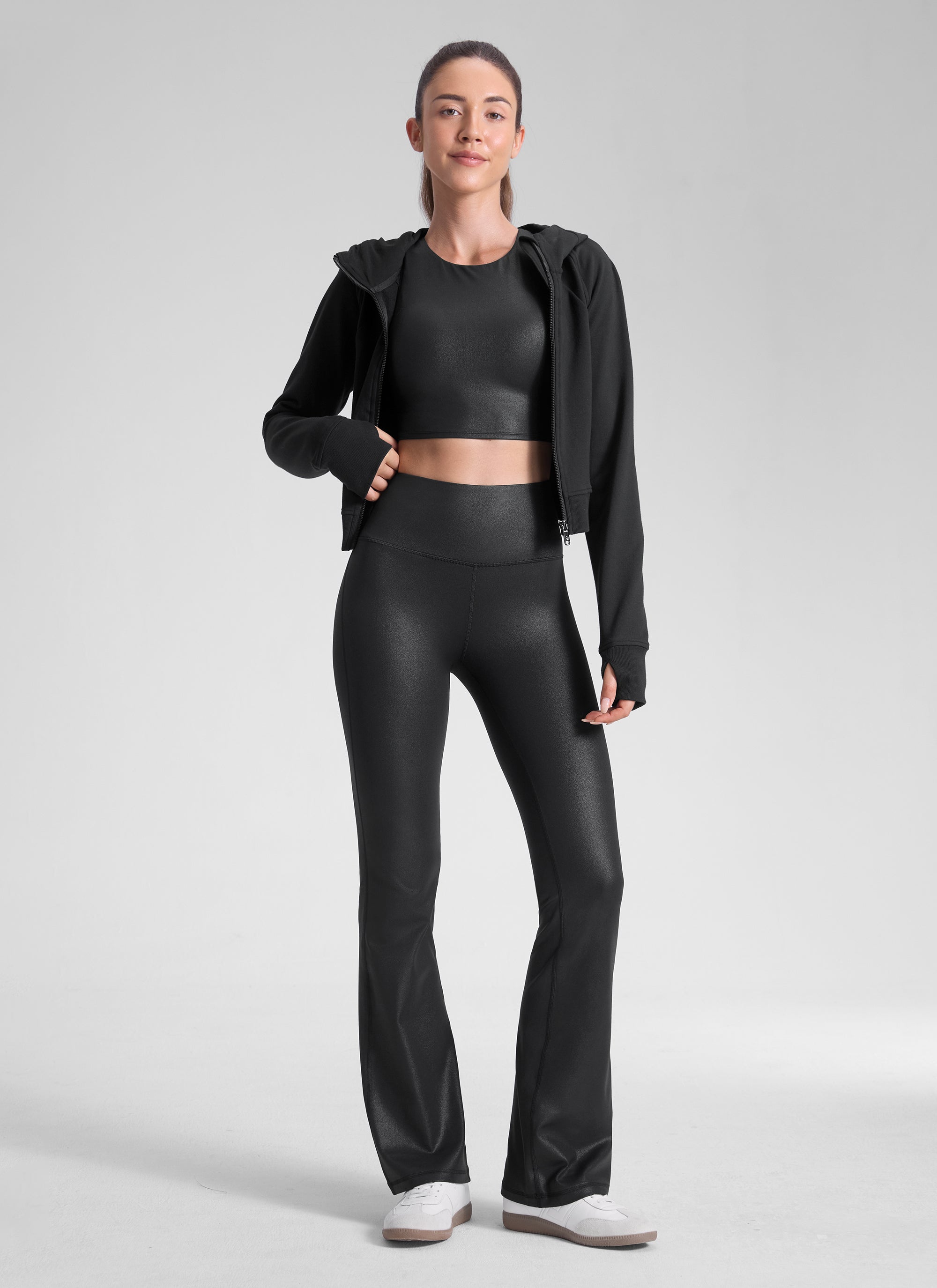 CRZ YOGA Legging Évasé Taille Haute Butterluxe pour Femme 81 cm