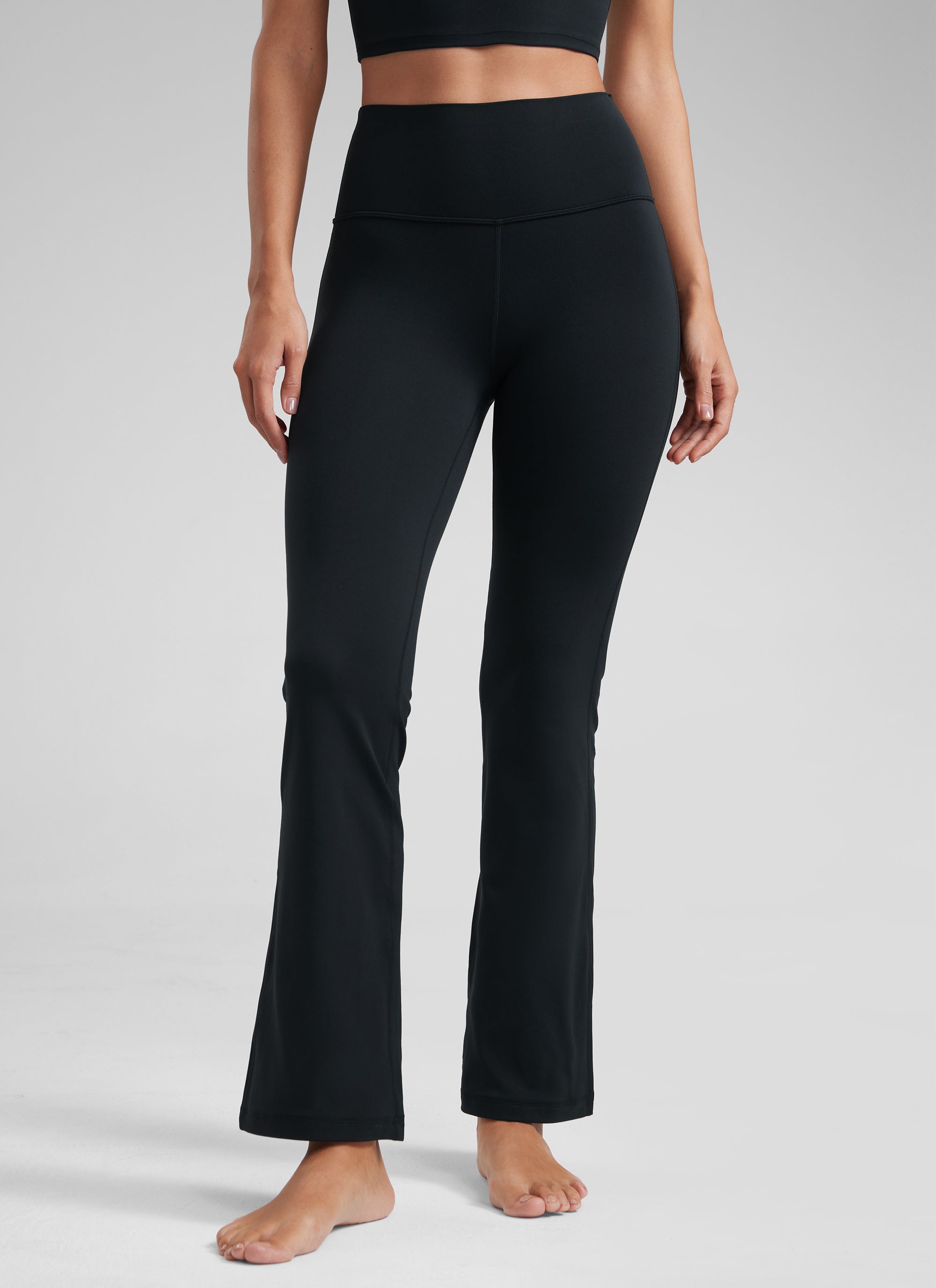 CRZ YOGA Leggings Donna a Vita Alta da Yoga Butterluxe a Zampa con Tasche 74 cm