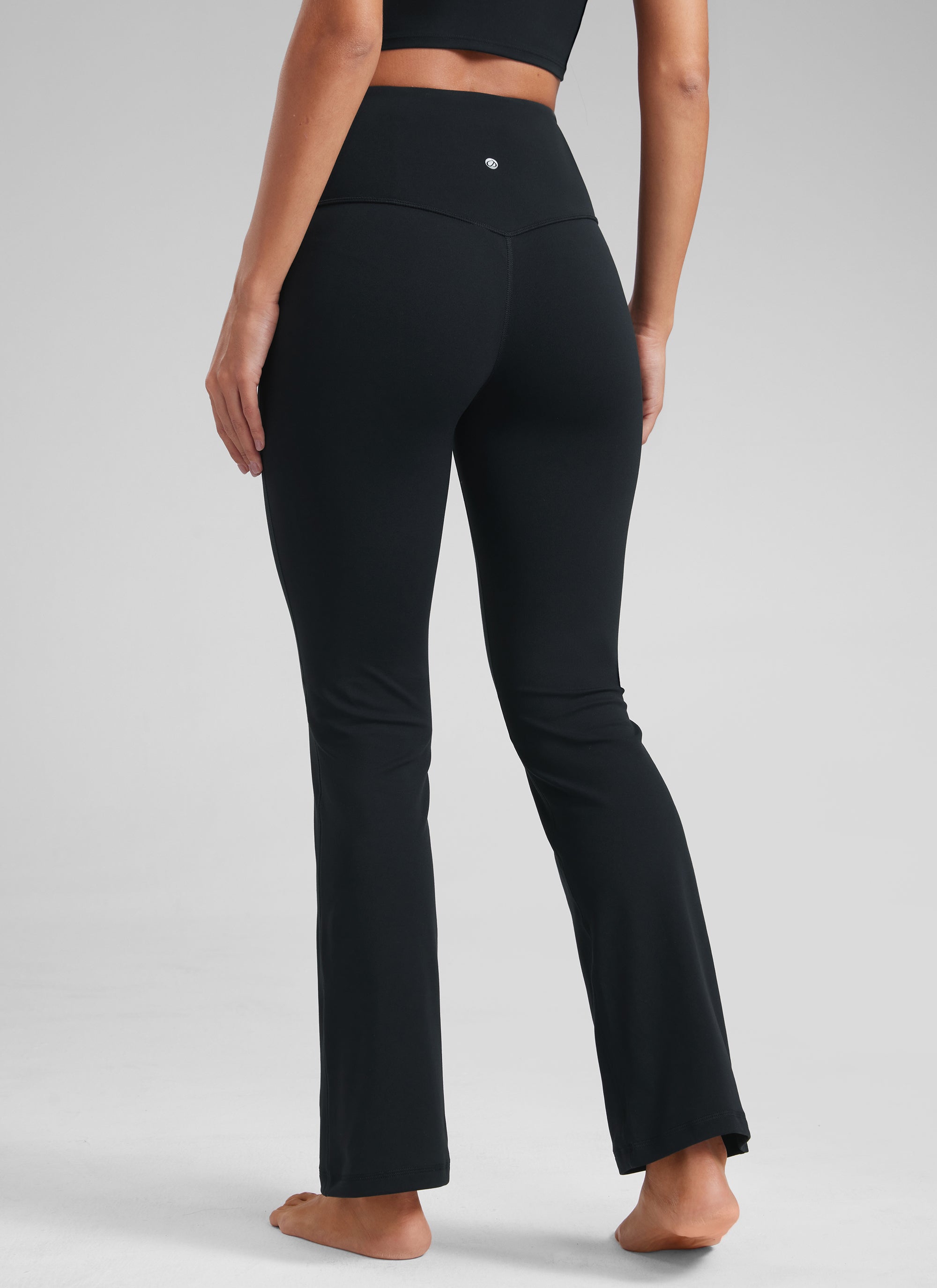 CRZ YOGA Leggings Donna a Vita Alta da Yoga Butterluxe a Zampa con Tasche 74 cm