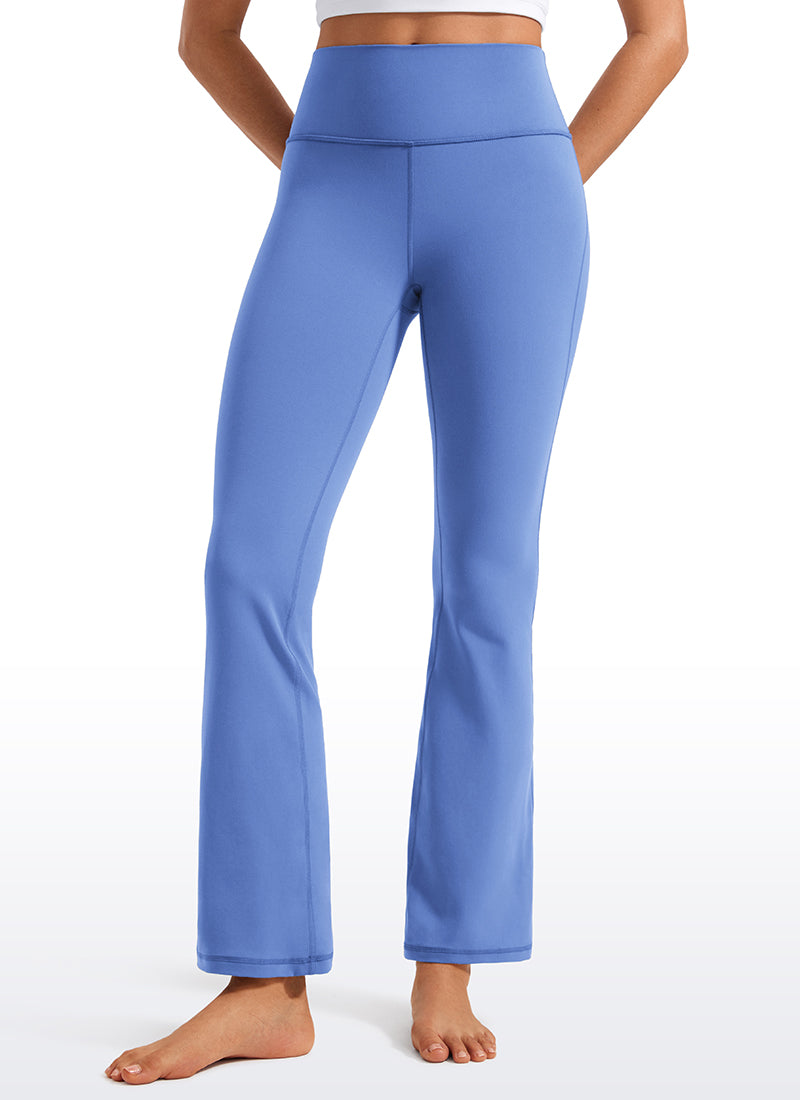 CRZ YOGA Leggings Donna a Vita Alta da Yoga Butterluxe a Zampa con Tasche 74 cm