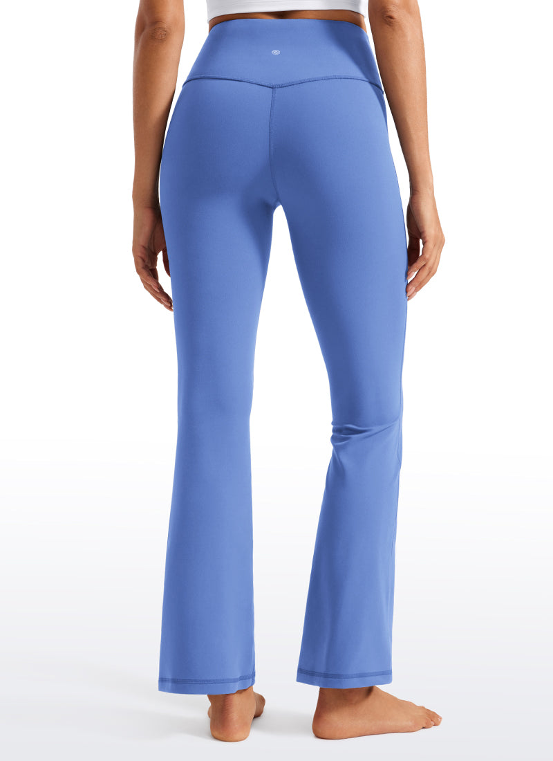 CRZ YOGA Leggings Donna a Vita Alta da Yoga Butterluxe a Zampa con Tasche 74 cm